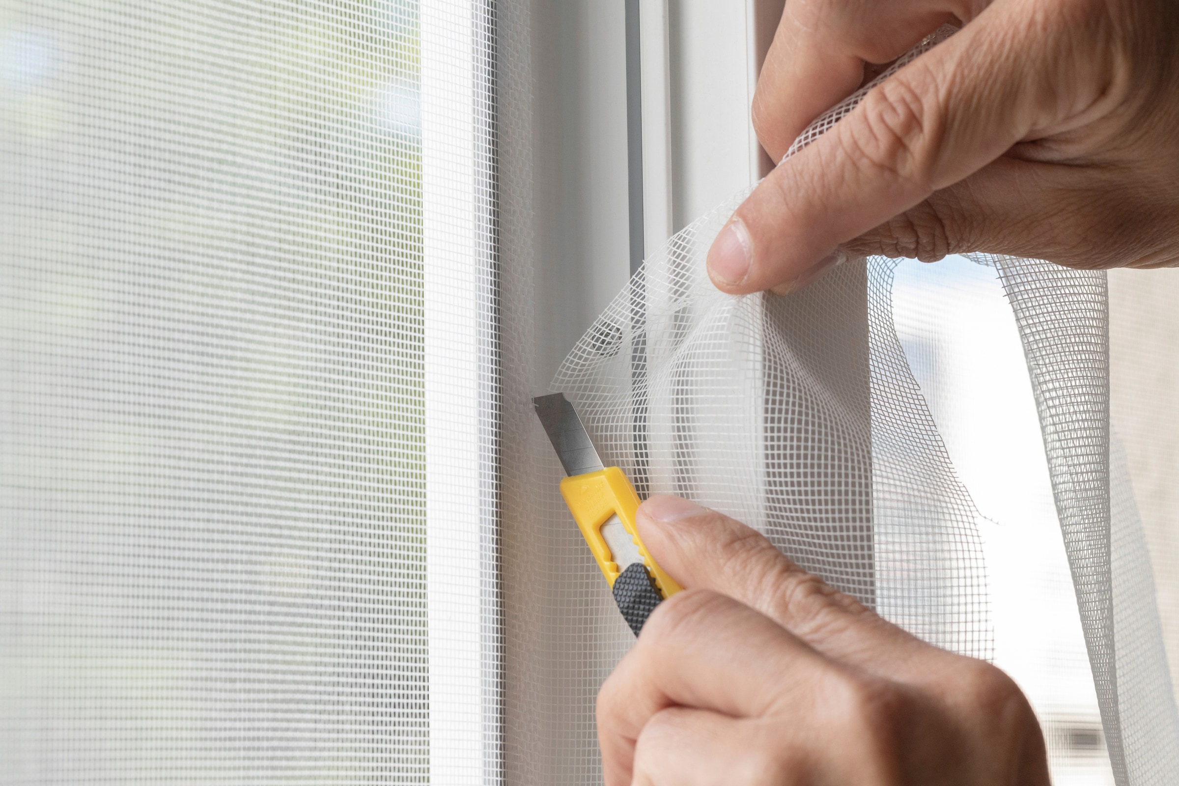 SCHELLENBERG Fliegengitter-Gewebe »aus Fiberglas in anthrazit und weiß«, Insektenschutz Rolle für Fenster und Tür, verschiedene Maße