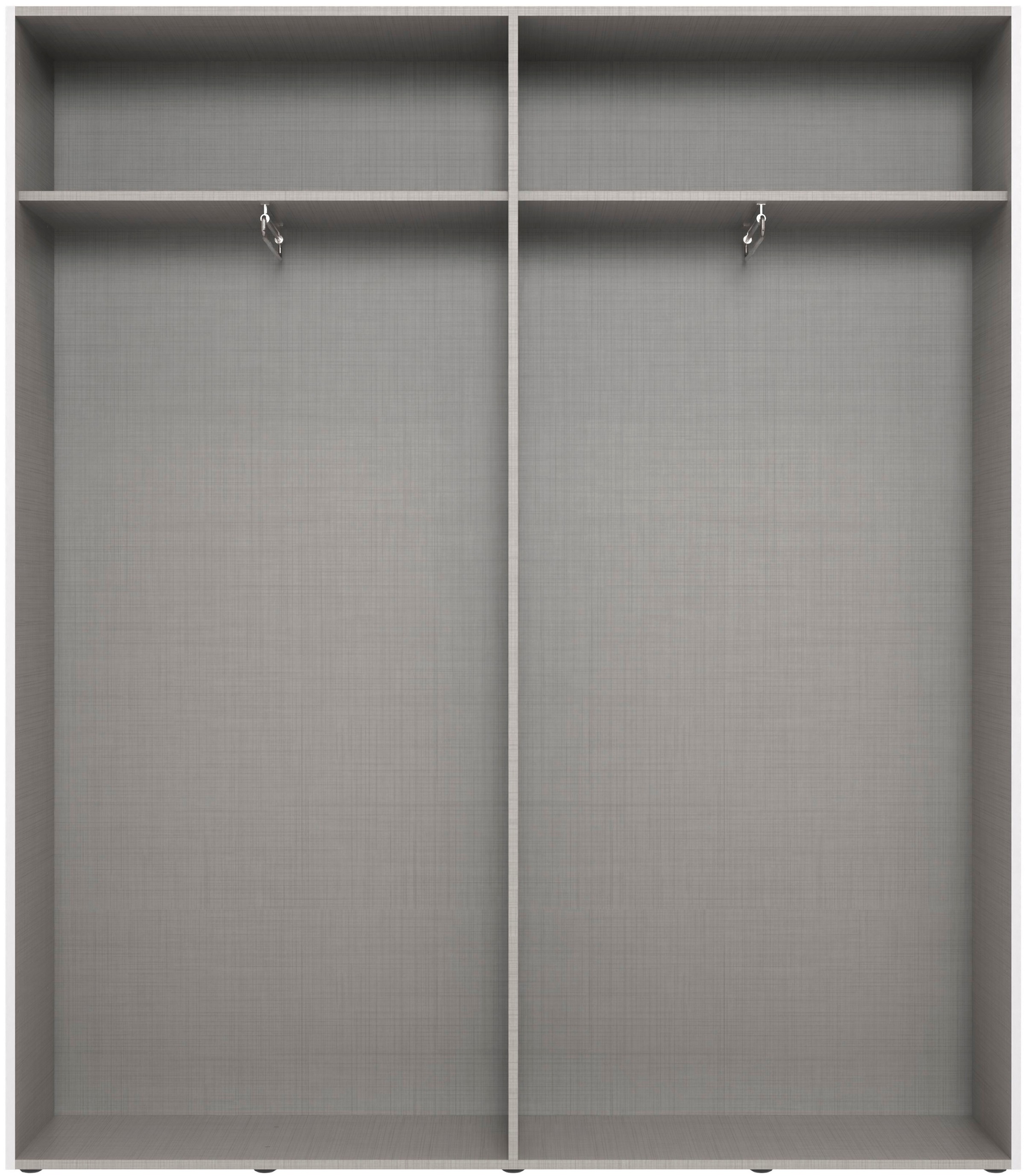 Wimex Kleiderschrank »Mugano,in 8 Breiten,3 Höhen,2 Tiefen, viele Farben, Made in Germany«, (in Basic oder Premium Ausstattung mit 2 weiteren Einlegeböden), mit langen oder kurzen Griffen aus Metall, mit oder ohne Spiegel