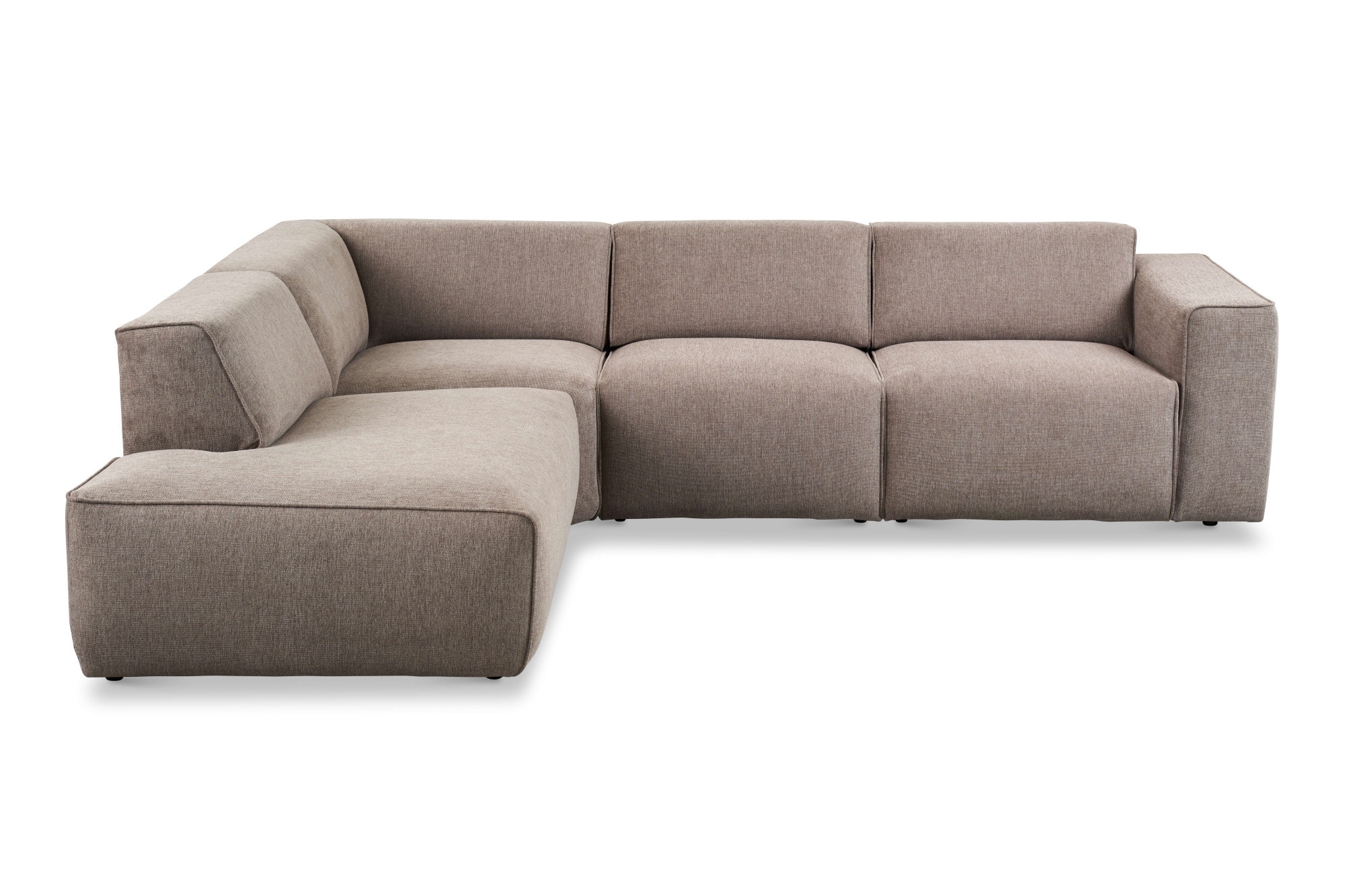 andas Ecksofa »Noord«, mit Kedernaht, in einem Soft-Touch Bezug