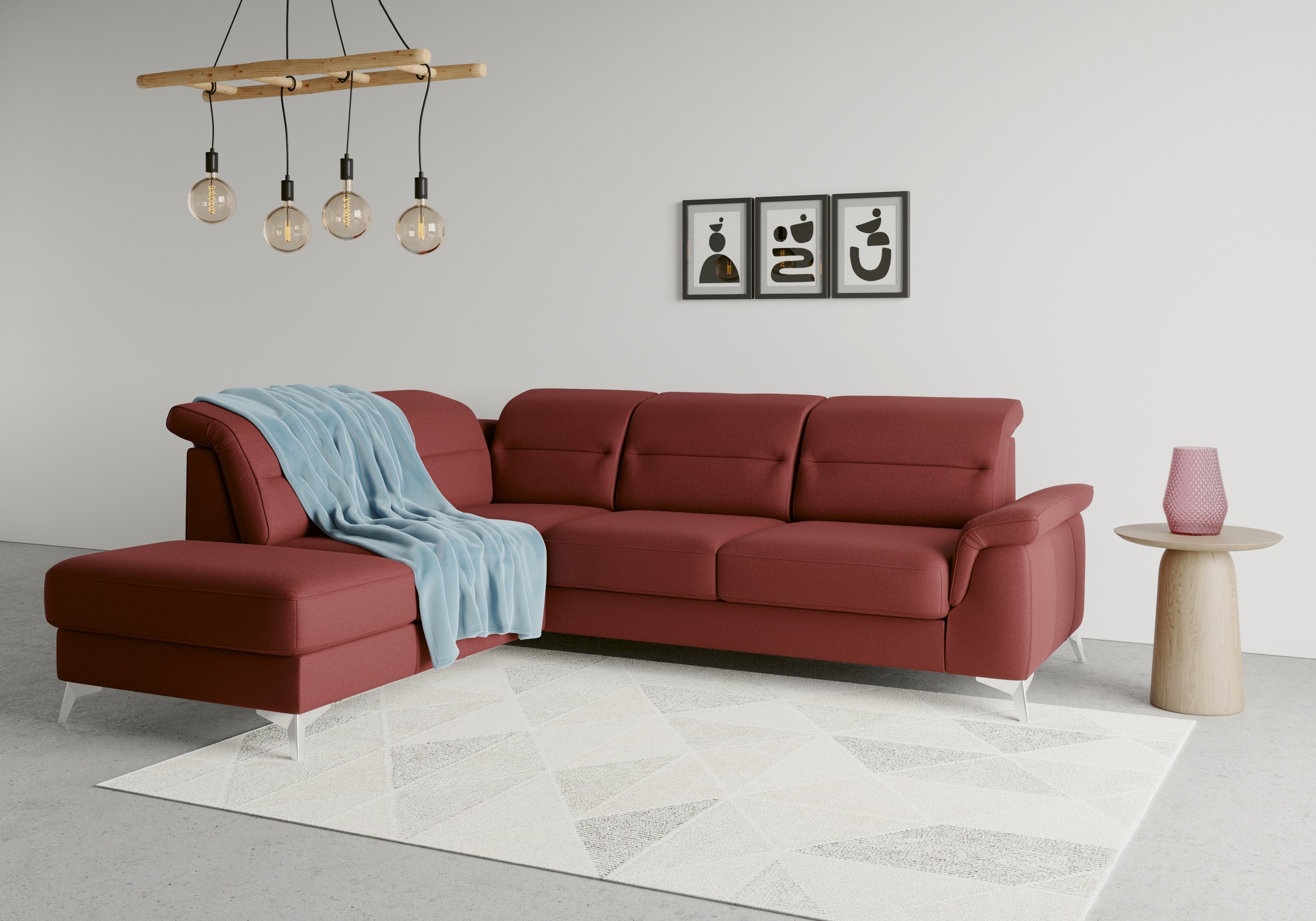 sit&more Ecksofa Sinatra L-Form, mit Ottomane, optional mit Kopfteilverstel günstig online kaufen