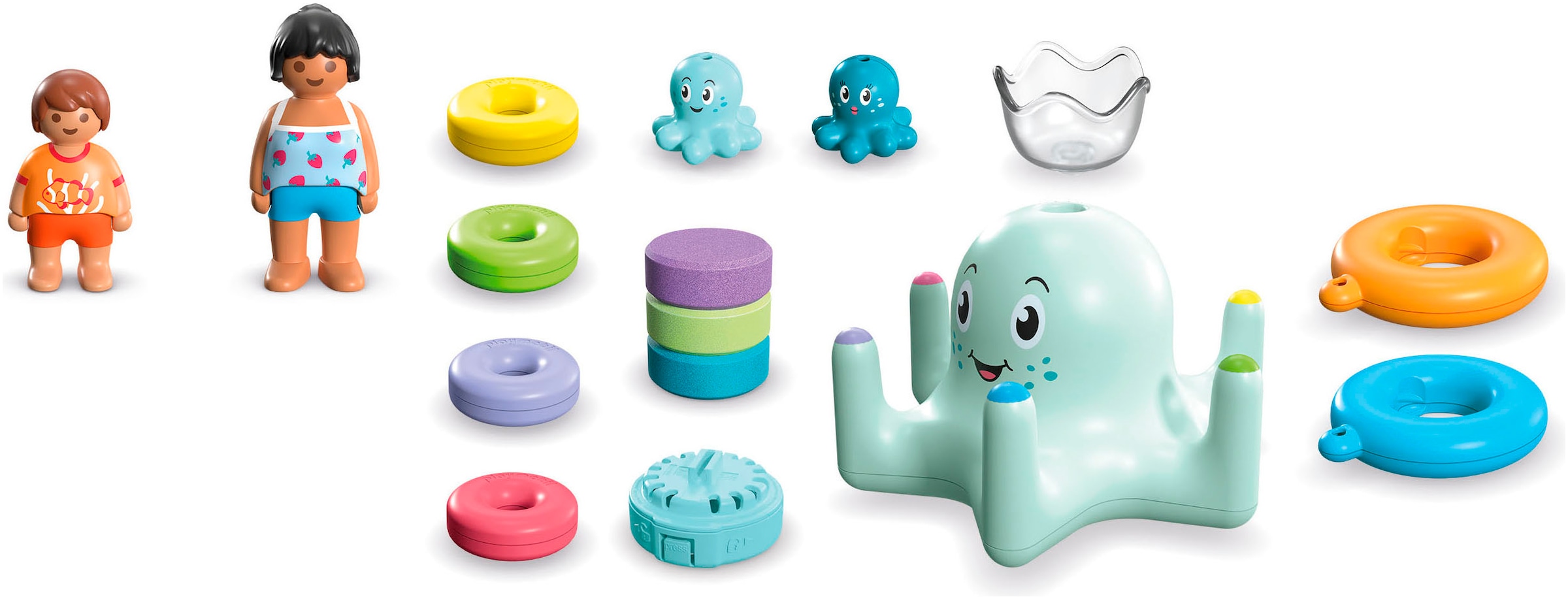 Playmobil® Konstruktions-Spielset »Bunter Tintenfisch, inkl. 3 Tinti-Badetabletten (71438)« JUNIOR AQUA & Tinti; Made in Europe