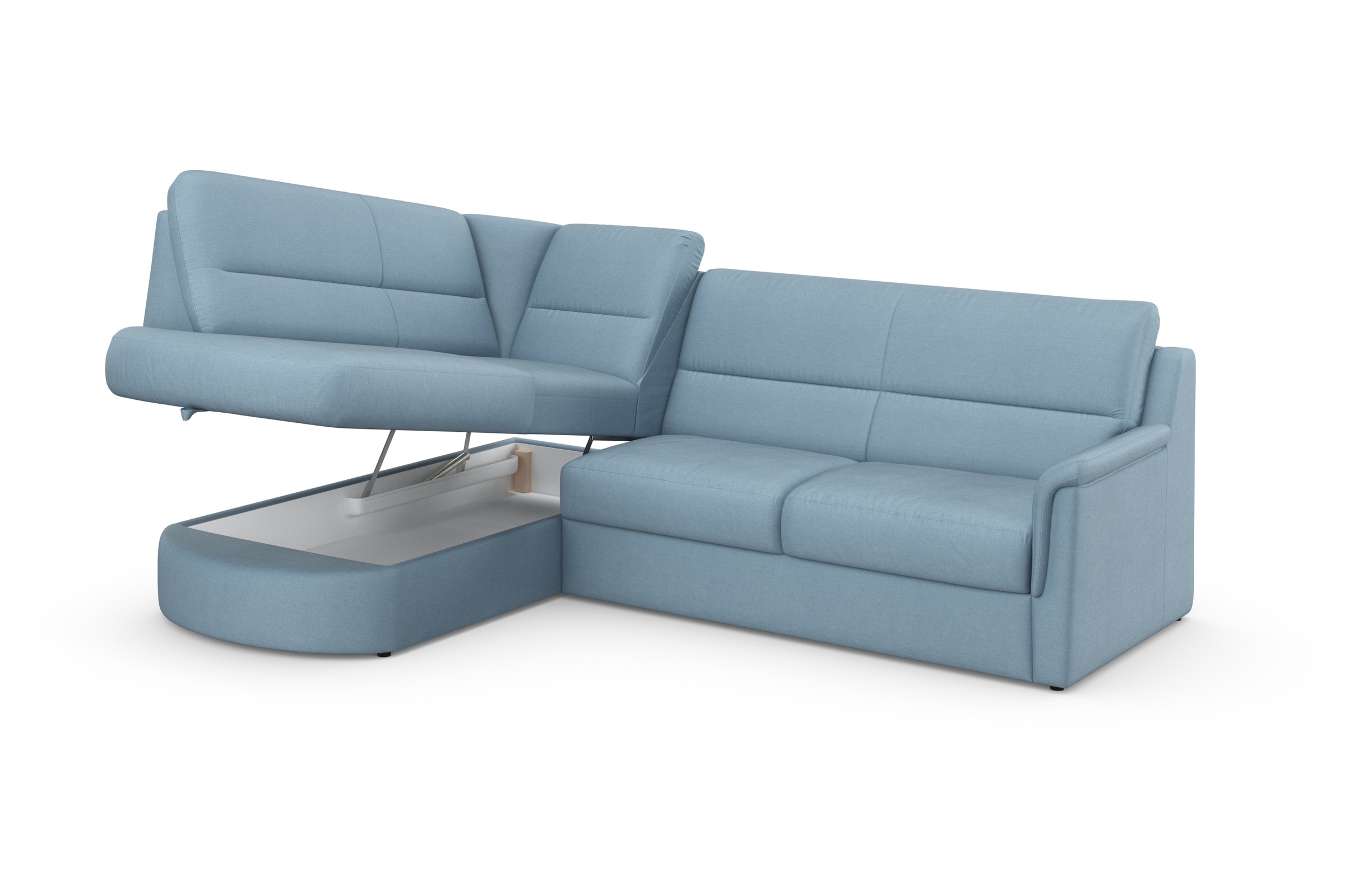 sit&more Ecksofa »Panini L-Form«, wahlweise mit Bettfunktion und Bettkasten