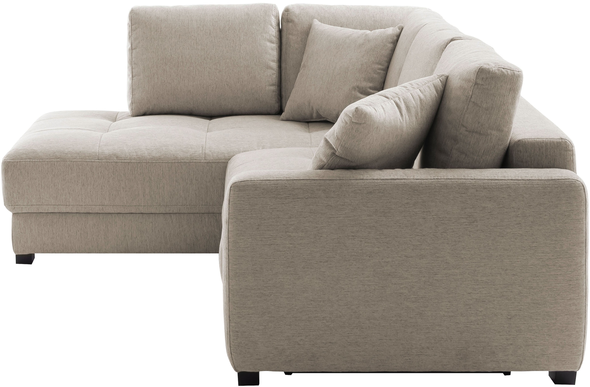 Mr. Couch Ecksofa »Pierre, L-Form mit BoxSpring«, Mit Boxpring-Taschenfederkern