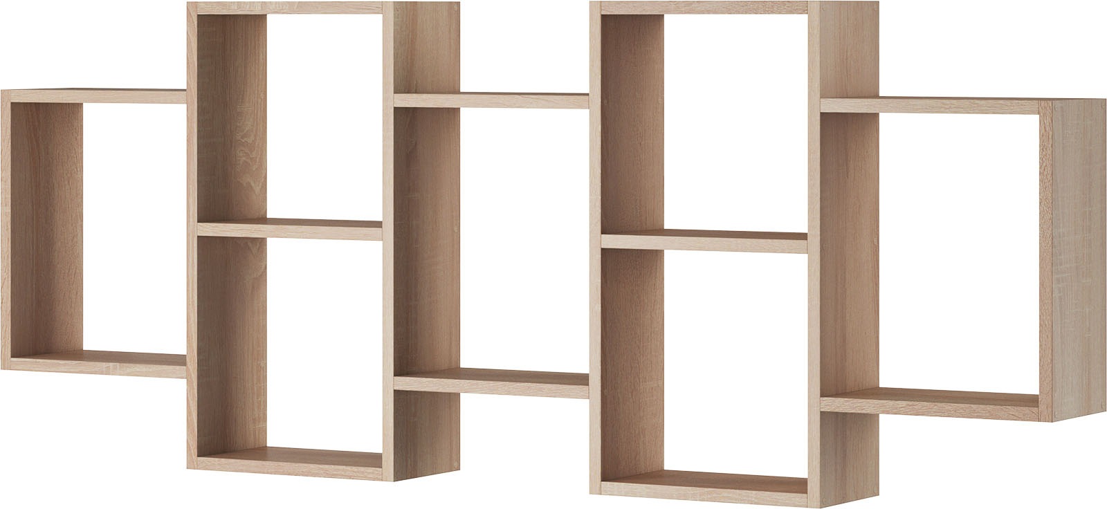 INOSIGN Wandboard »Wandregal Trio 001«, (1 St.), Stell- oder Hängeregal, 10 offene Fächer, flexibel montierbar