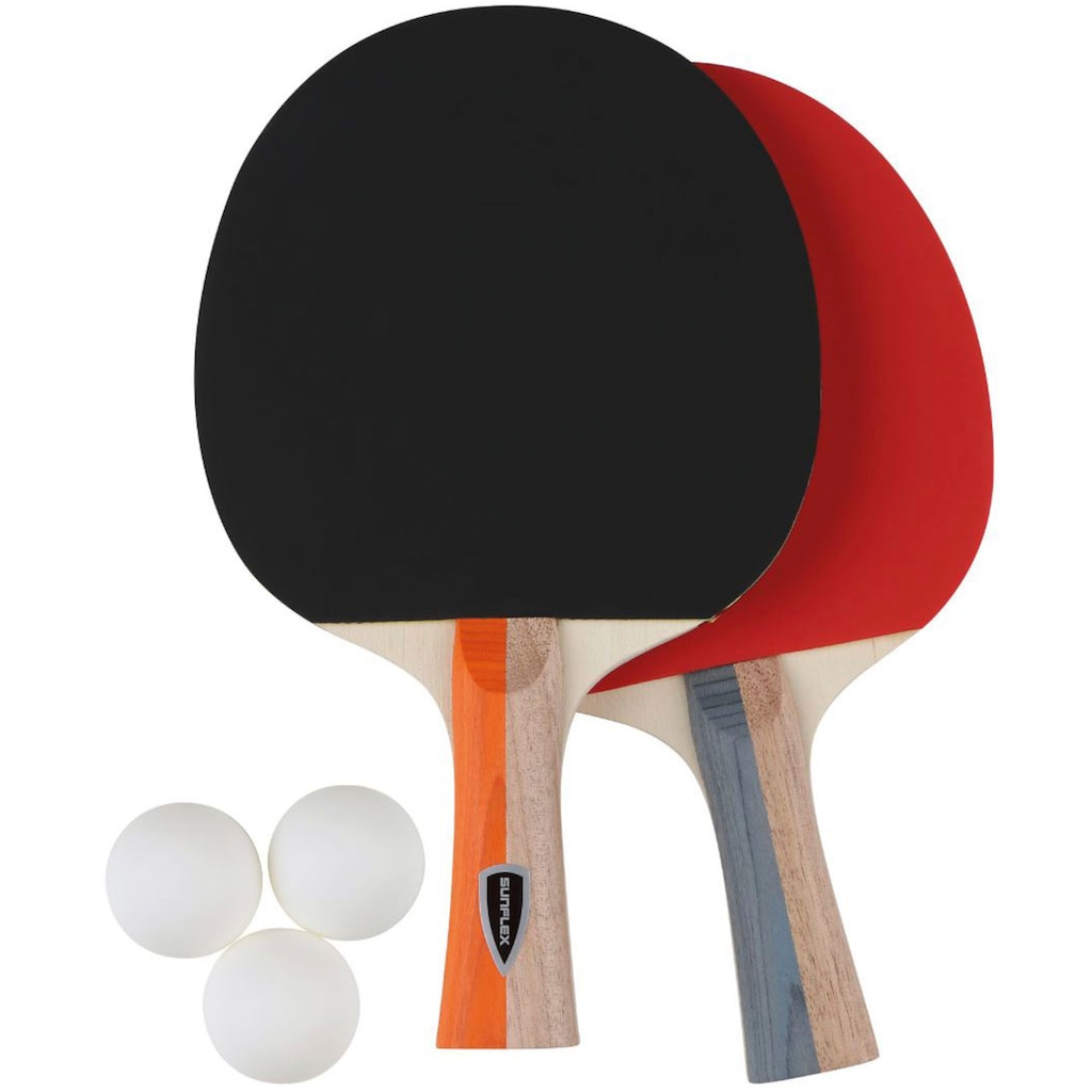 Sunflex Tischtennisschläger »Tischtennis Set Pong, Freizeit Bat Racket«