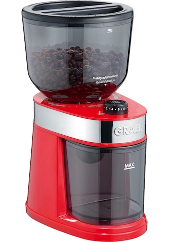 Graef Kaffeemühle »CM 203, rot«, 130 W, Scheibenmahlwerk, 225 g Bohnenbehälter kaufen