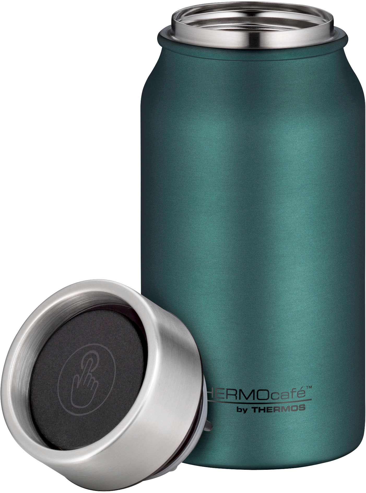 THERMOcafé Thermobecher »TC DRINKING MUG, absolut dicht, spülmaschinenfest«, (1 tlg.), 0,35l, 8h heiß & 16h kalt, zerlegbares Push Button Lid