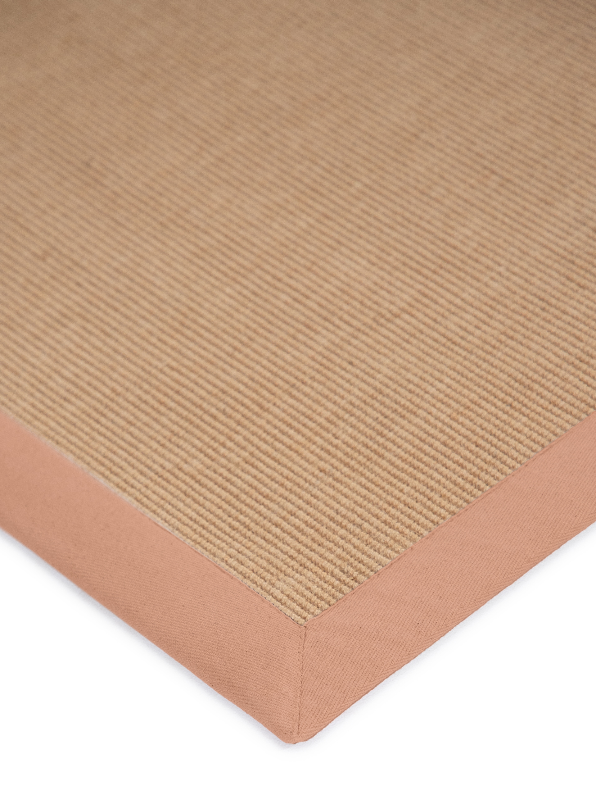 carpetfine Sisalteppich »Sisal«, rechteckig, 5 mm Höhe, mit farbiger Bordüre, Anti Rutsch Rückseite