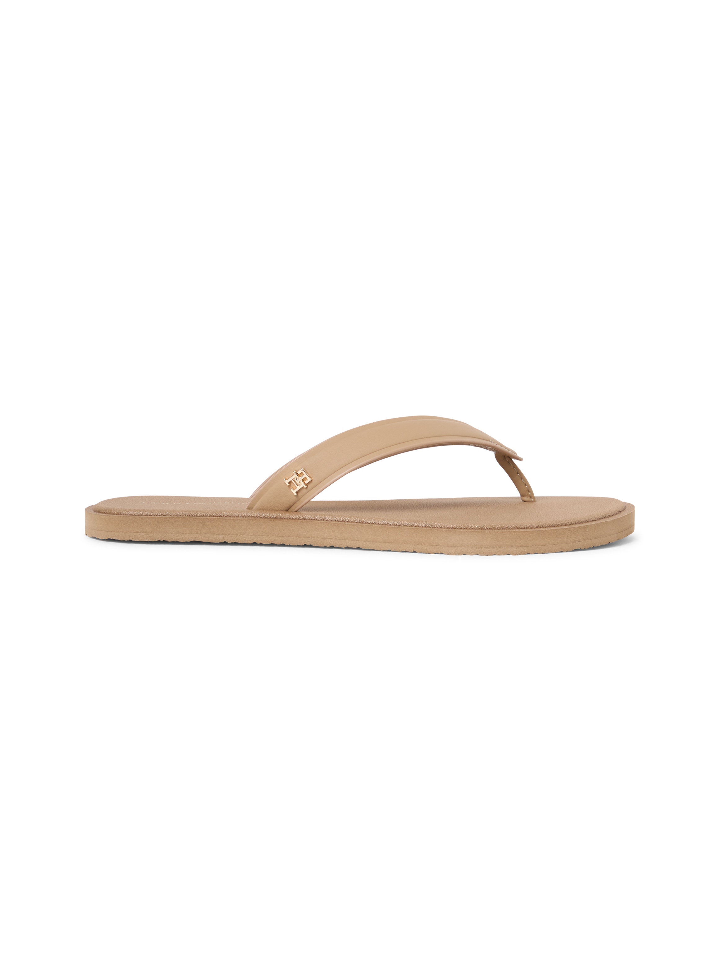 Tommy Hilfiger Zehentrenner »TH SCANDI PREMIUM SUMMER SANDAL«  Strandschuh, Pool Slides, Dianette, Flat mit Logo-Emblem
