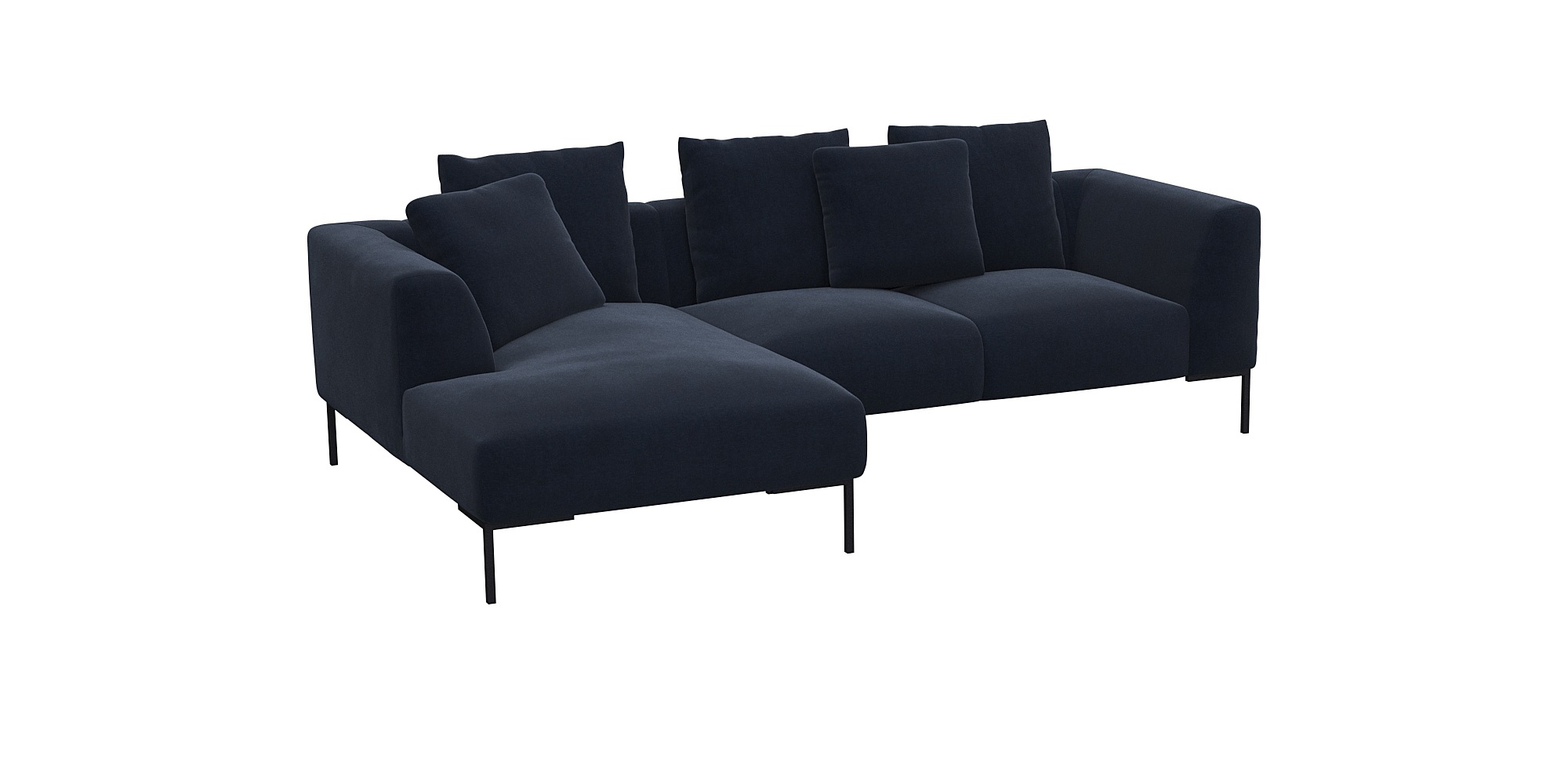 FLEXLUX Ecksofa "Sava", Taschenferderkern-Sitz mit Kaltschaum, lose Rücken- günstig online kaufen