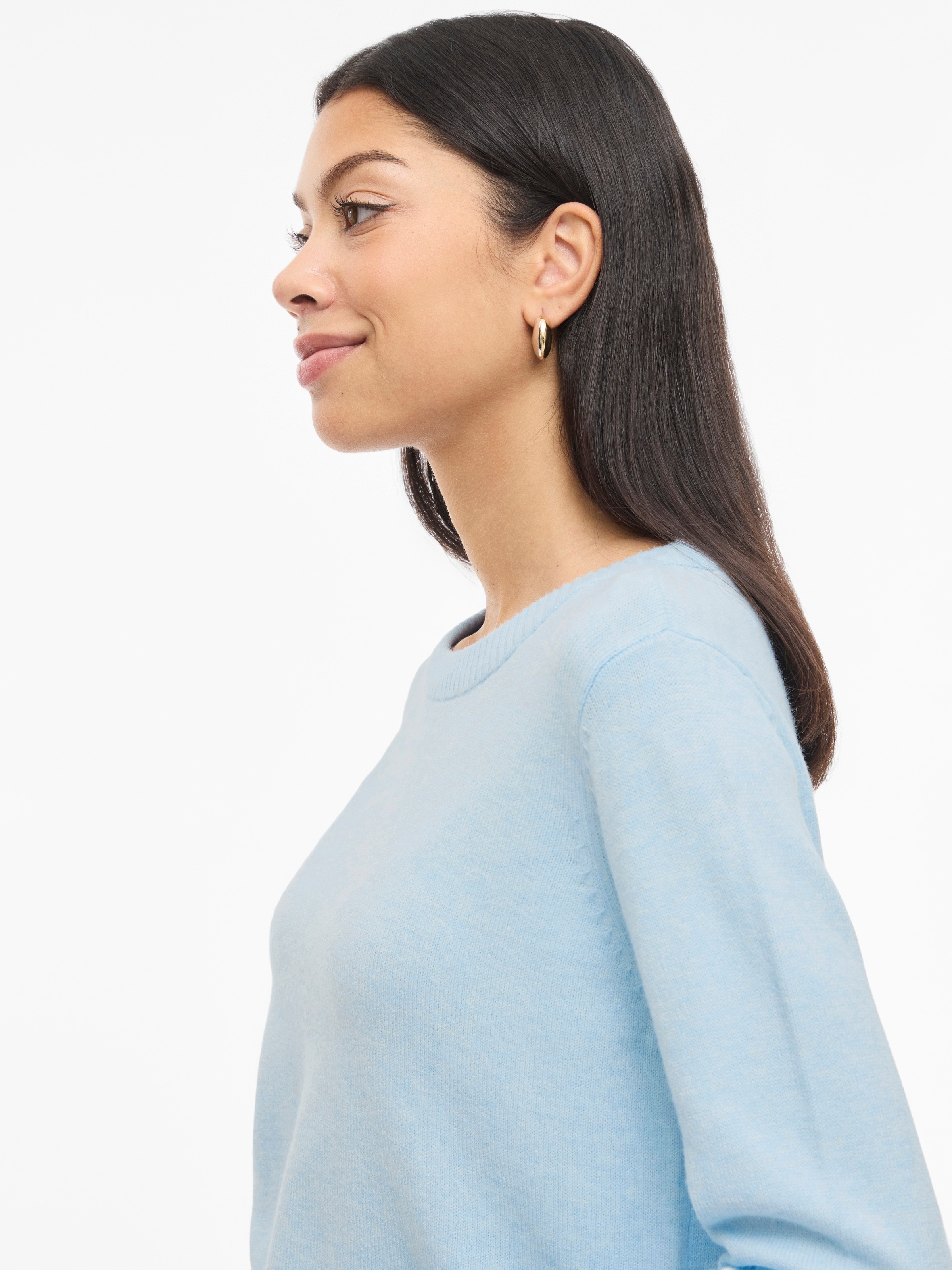 Vila Rundhalspullover »VIRIL O-NECK L/S  KNIT TOP - NOOS« Viskosemischung, regular fit