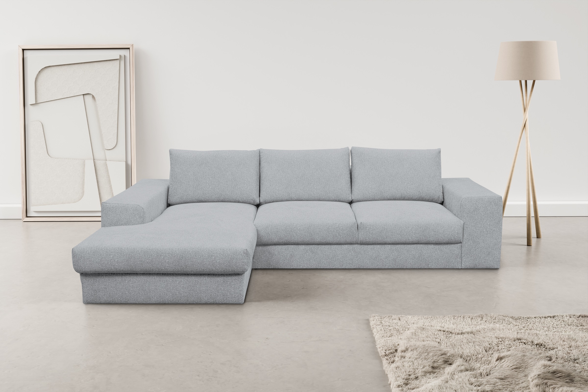 WERK2 Ecksofa »Rozzana Design Ecksofa mit hohem Komfort, zeitlos & elegant, günstig online kaufen