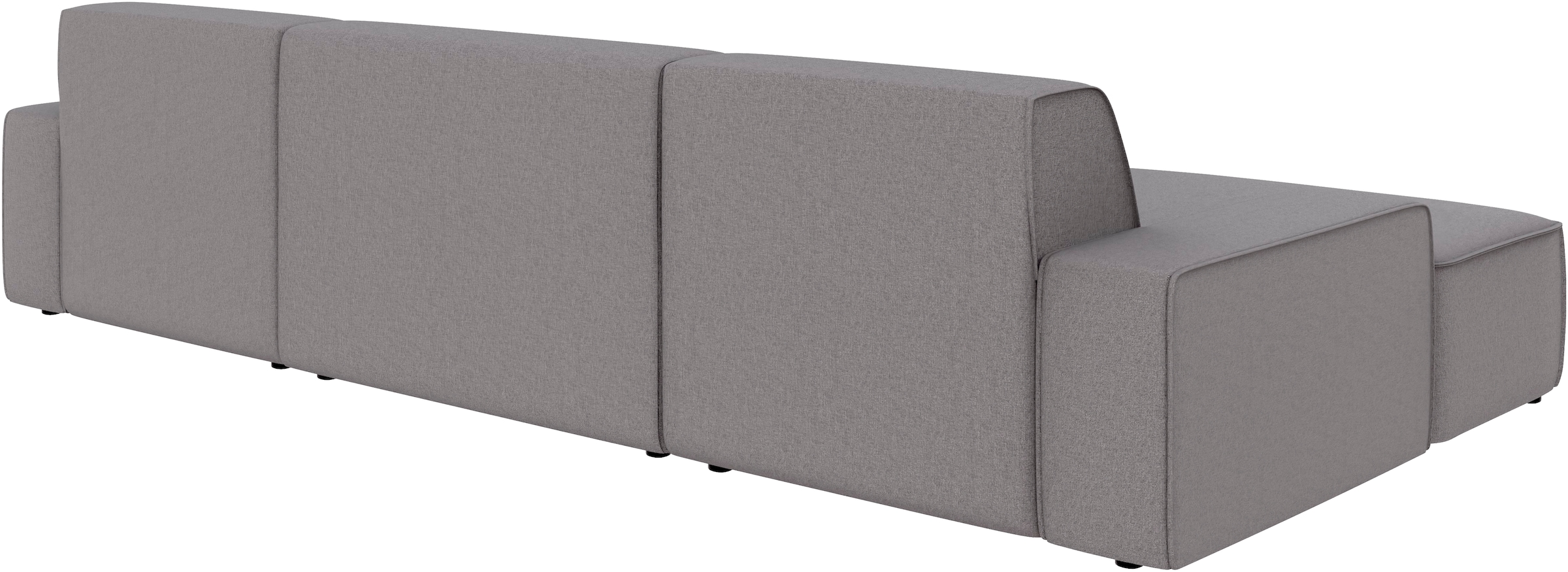 TRENDMANUFAKTUR Wohnlandschaft »Graz, wahlweise mit Sitzvorschub und Bettkasten, U-Form, Breite 329 cm« in Cord-, haustierfreundlichem LEO Struktur- oder LUMOS-3D-Bezug