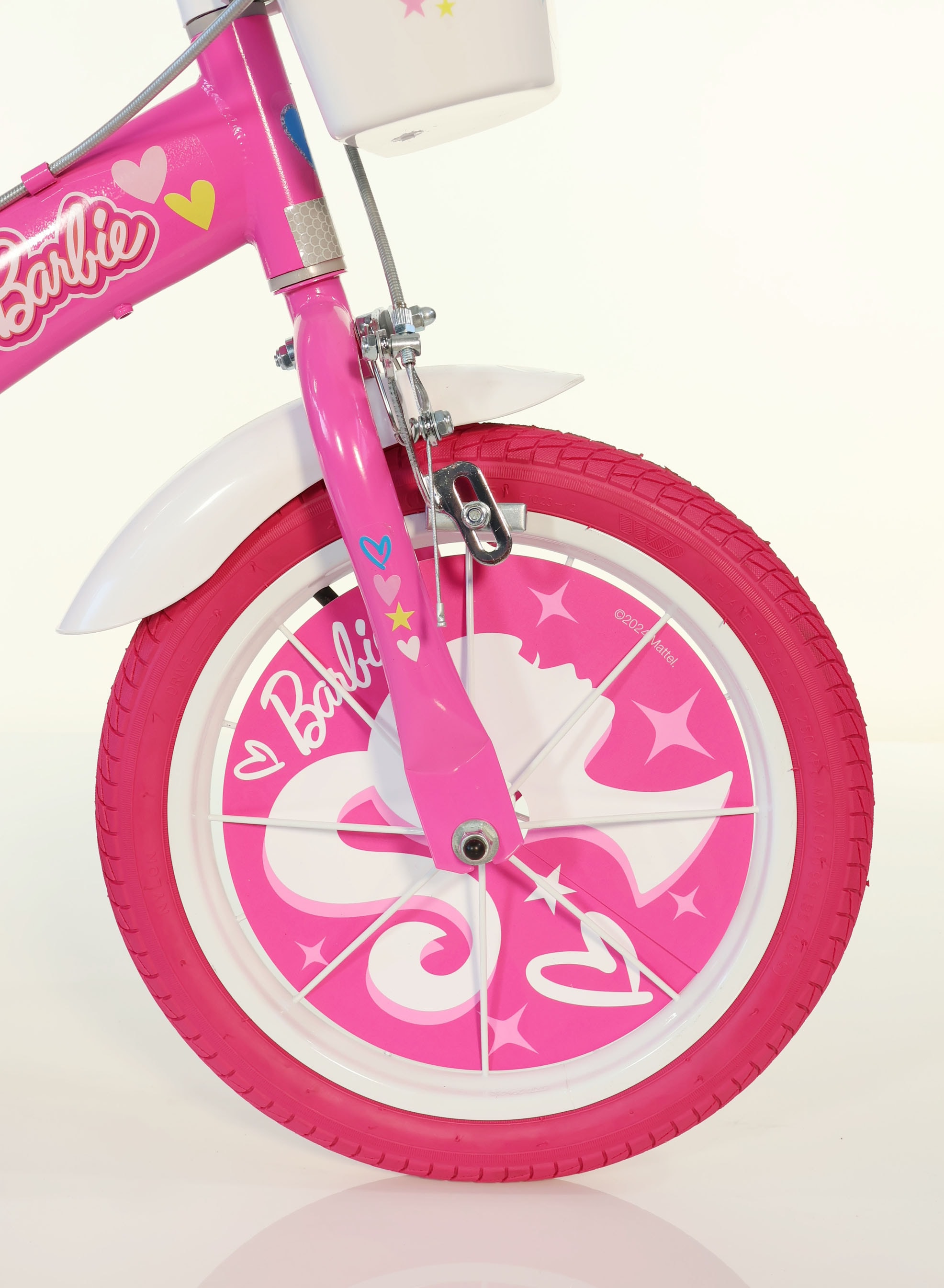 Dino Bikes Kinderfahrrad »Barbie 14" Kinderfahrrad 3-6 Jahre« 1 Gang ohne Schaltung