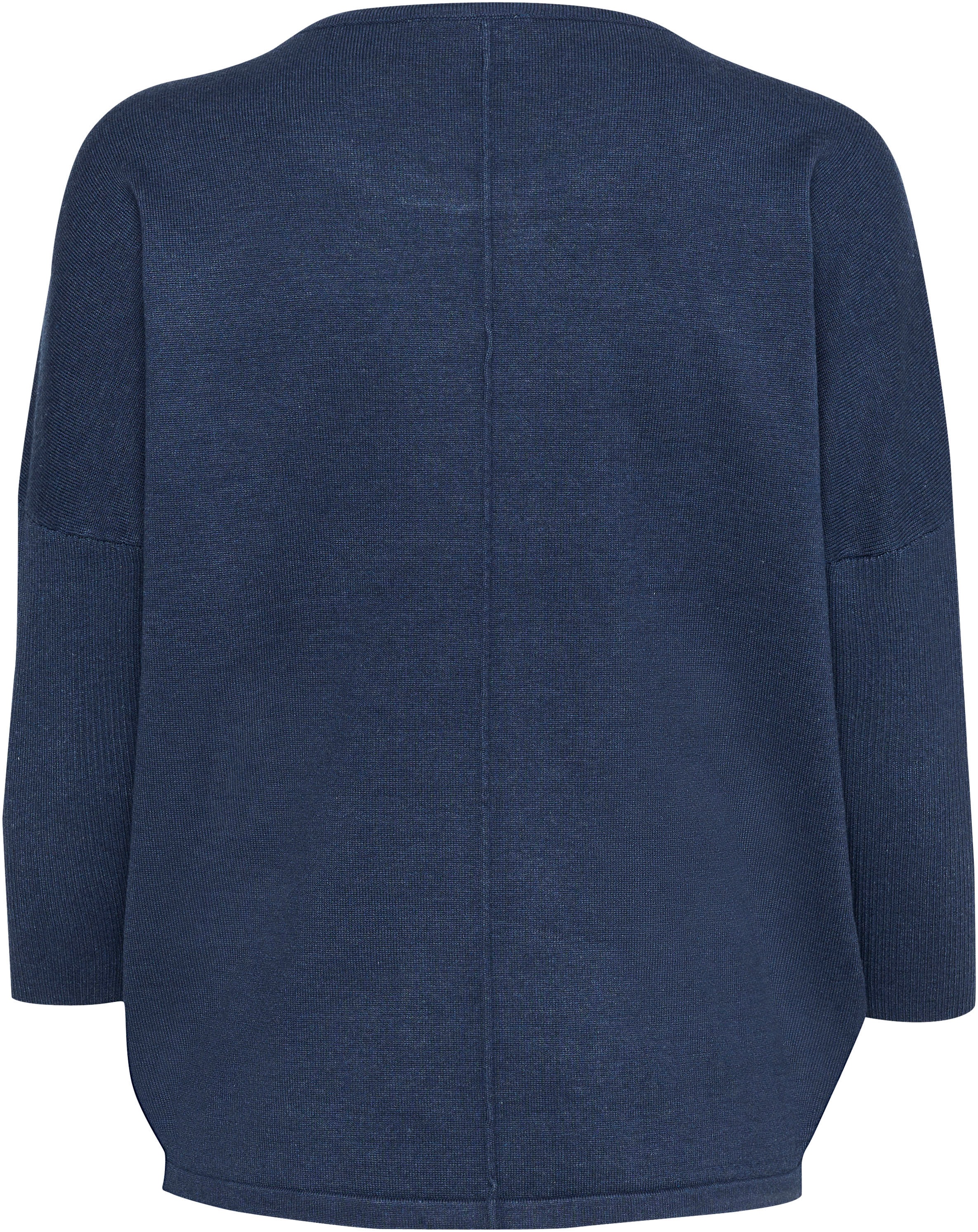 Saint Tropez Rundhalspullover »A2561, MilaSZ R-Neck« Feinstrick mit Viskose, Casual Fit