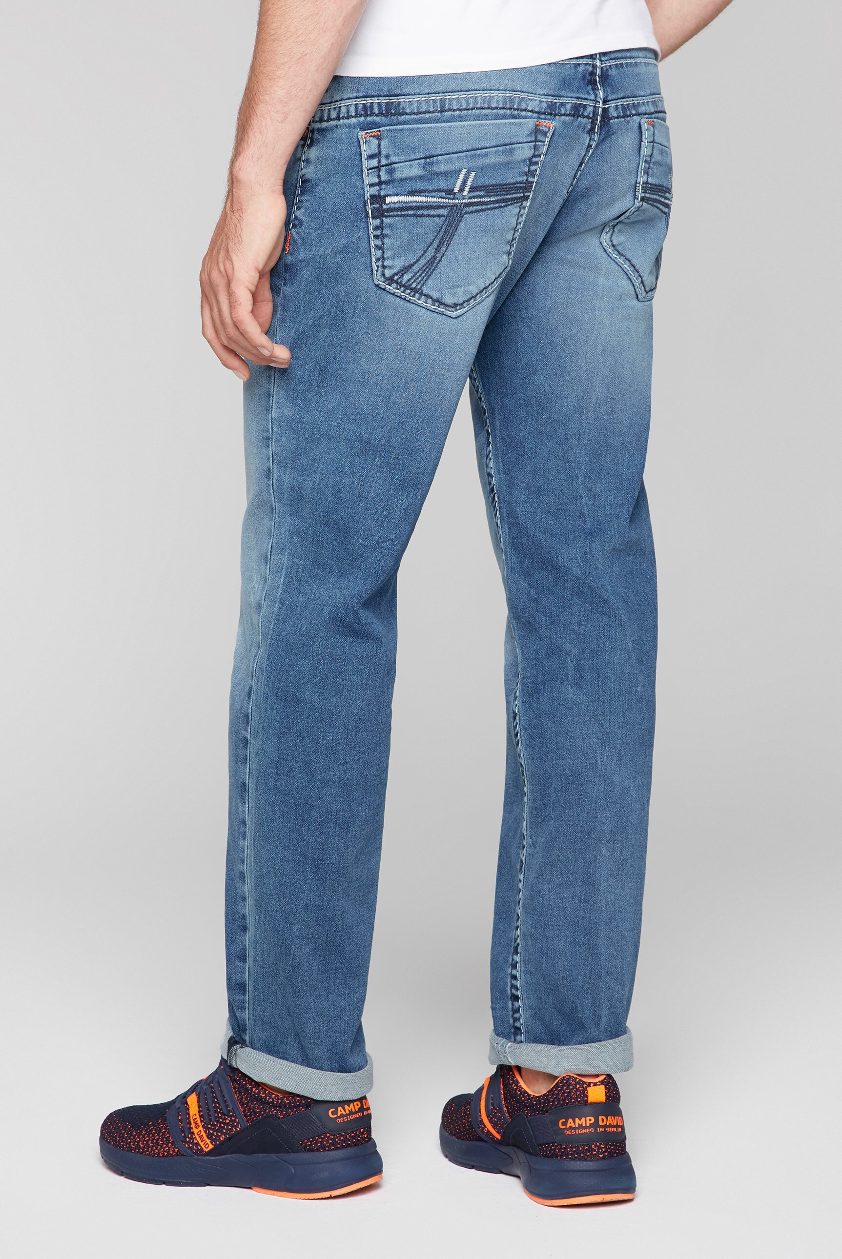 CAMP DAVID Comfort-fit-Jeans, mit breiten Nähten