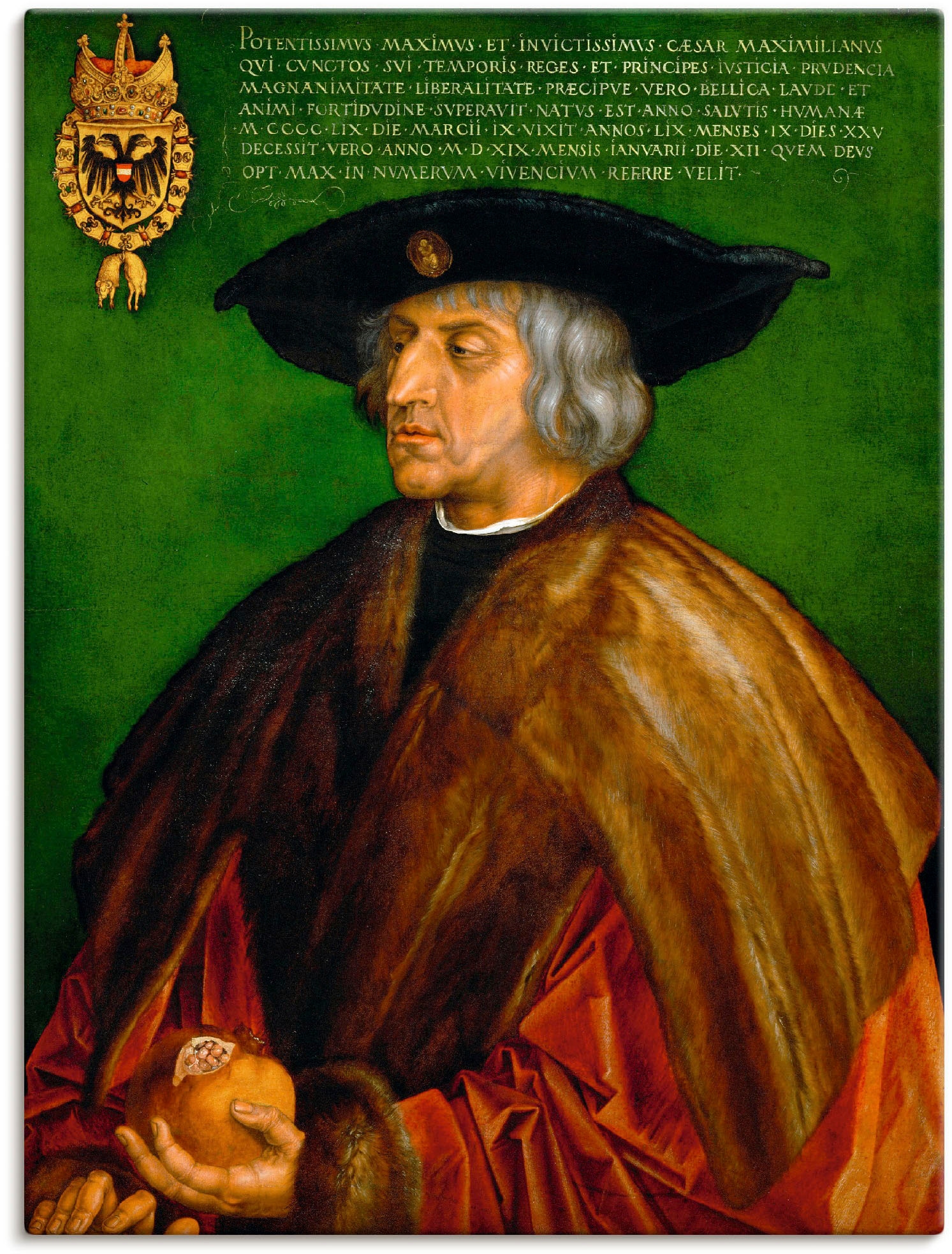 Artland Leinwandbild »Kaiser Maximilian I. 1519.«, Menschen, (1 St.), auf K günstig online kaufen