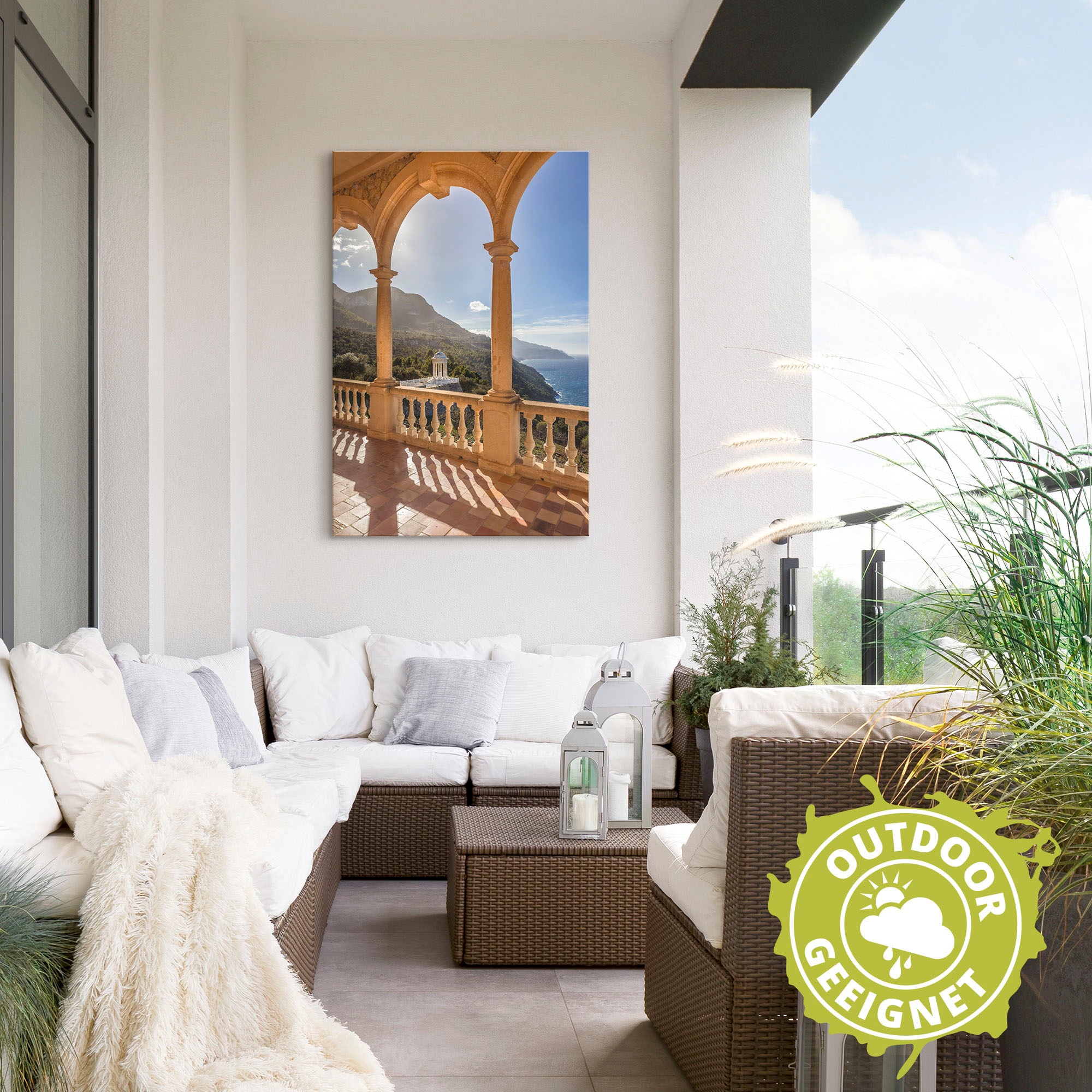 Artland Wandbild »Herrenhaus Son Marroig Küste, Mallorca«, Elemente der Architektur, (1 St.), als Alubild, Outdoorbild, Wandaufkleber in verschied. Größen