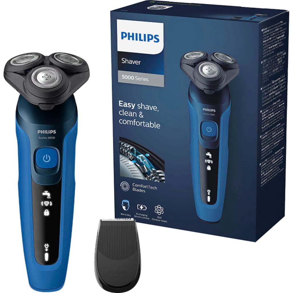 Philips Elektrorasierer »Shaver Series 5000 S5466/17«, 1 St. Aufsätze, SmartClick-Präzisionstrimmer