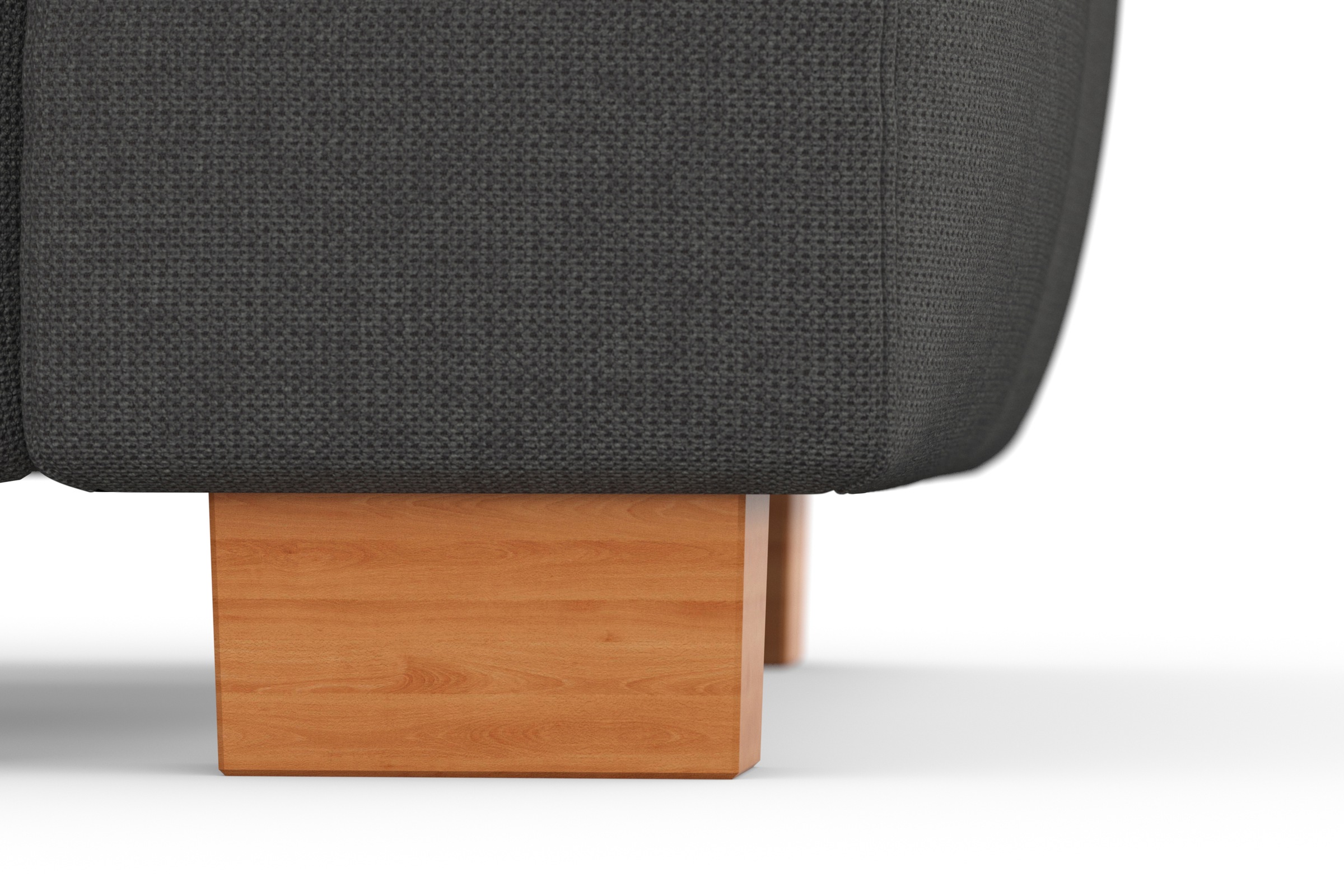 sit&more Ecksofa »Dundee L-Form«, mit Federkern und Massivholzfüßen, wahlweise mit Kopfteilverstellung