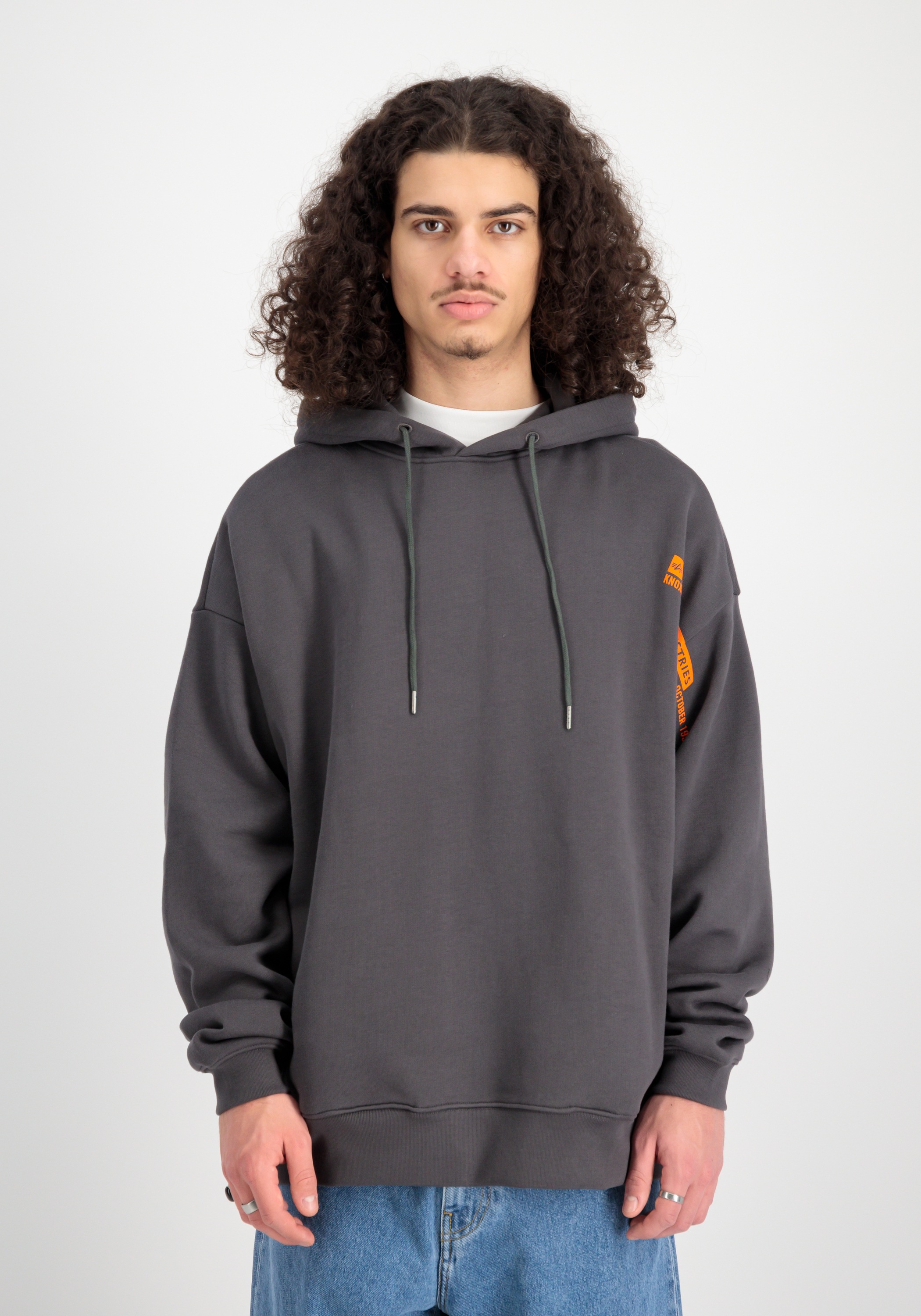 Alpha Industries Hoodie »Alpha Industries Men - Hoodies Flock Logo Hoody«