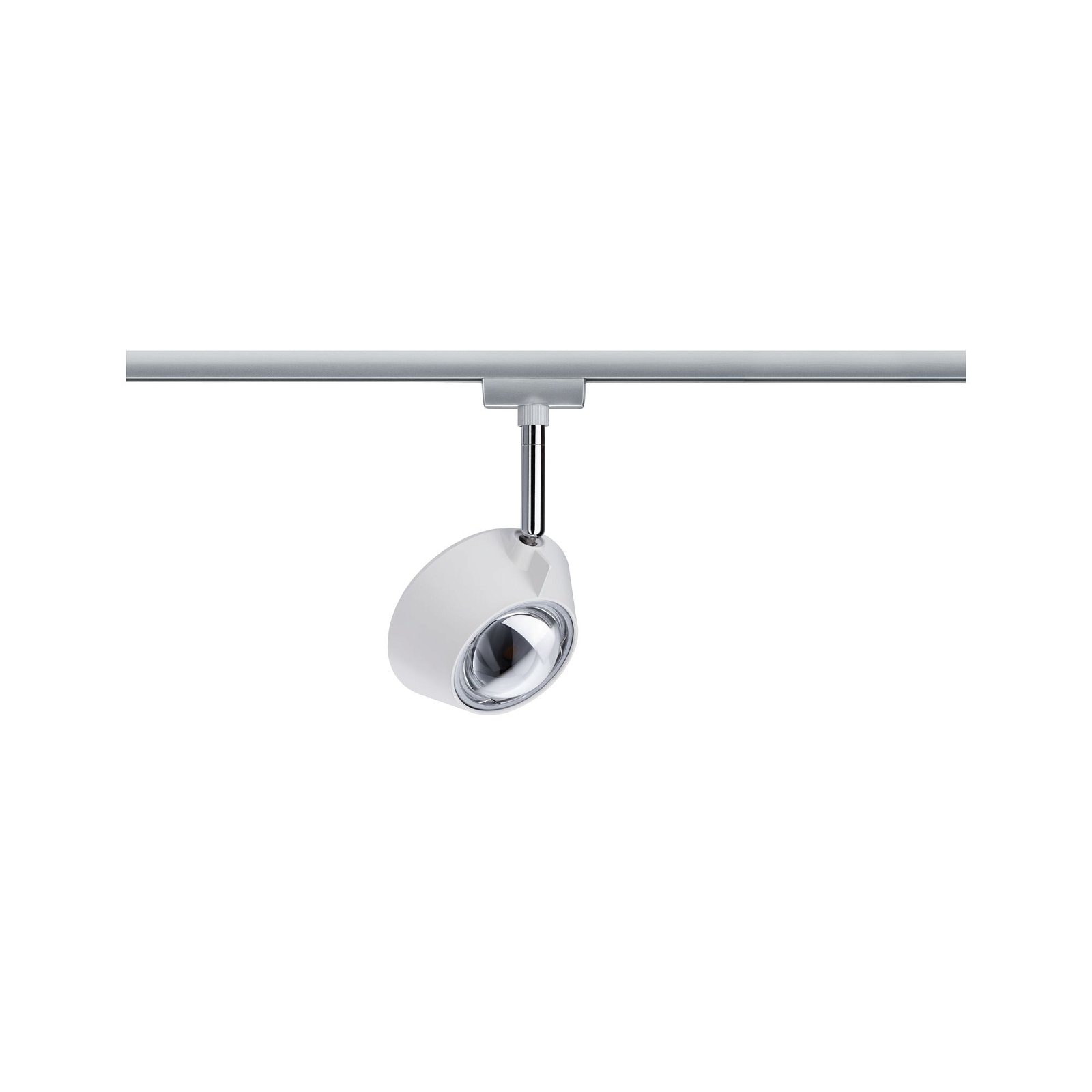 Paulmann Schienensystem-Leuchten »URail Schienenspot Sabik Einzelspot 2700K 230V Weiß matt, Chrom matt«, dimmbar 800lm/390lm 9W
