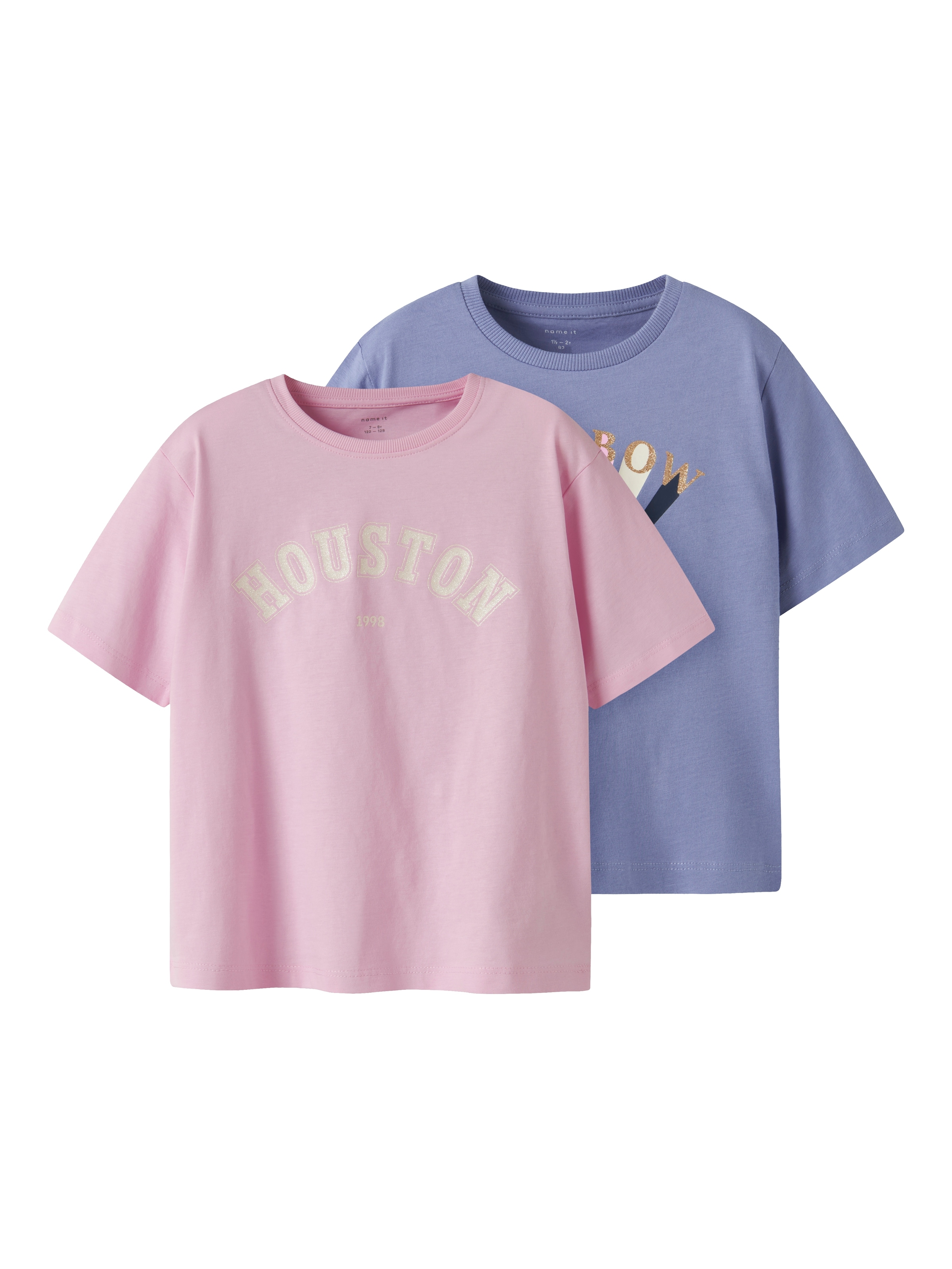 Name It T-Shirt »NMFKATINKA 2P SS NREG TOP PB«, (Packung, 2 tlg.)