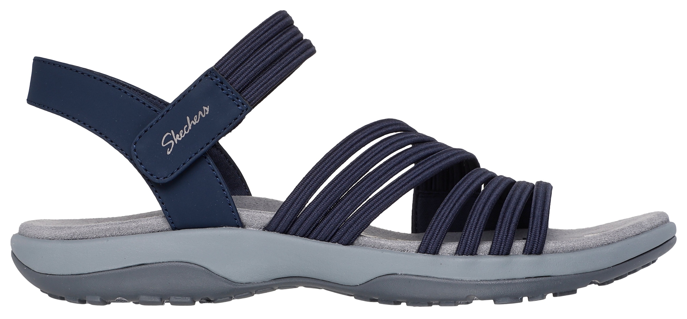 Skechers Sandale »REGGAE SLIM«, Sommerschuh, Trekking Sandale mit praktischem Klettverschluss