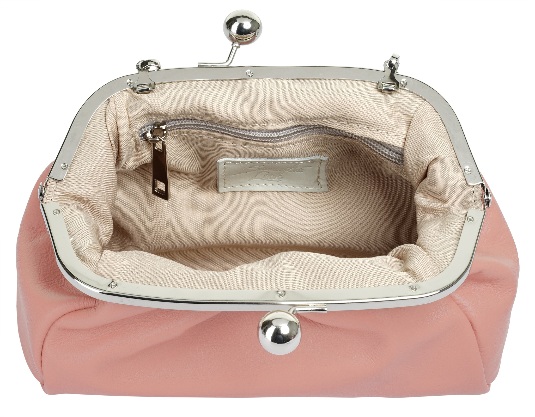 Samantha Look Umhängetasche echt Leder, Made in Italy