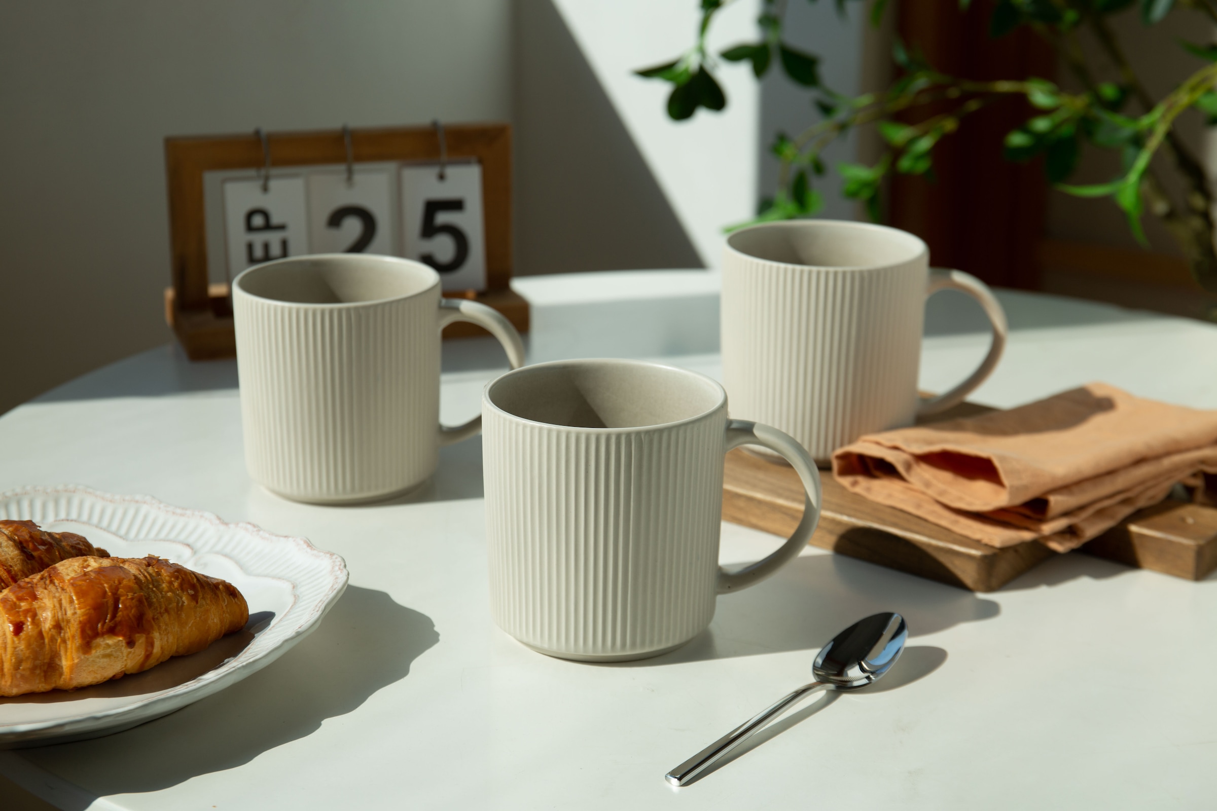 my home Becher »Kaffeebecher Loik, 6er Set«, (Set, 6 tlg.), spülmaschinenfest und mikrowellengeeignet, 460 ml
