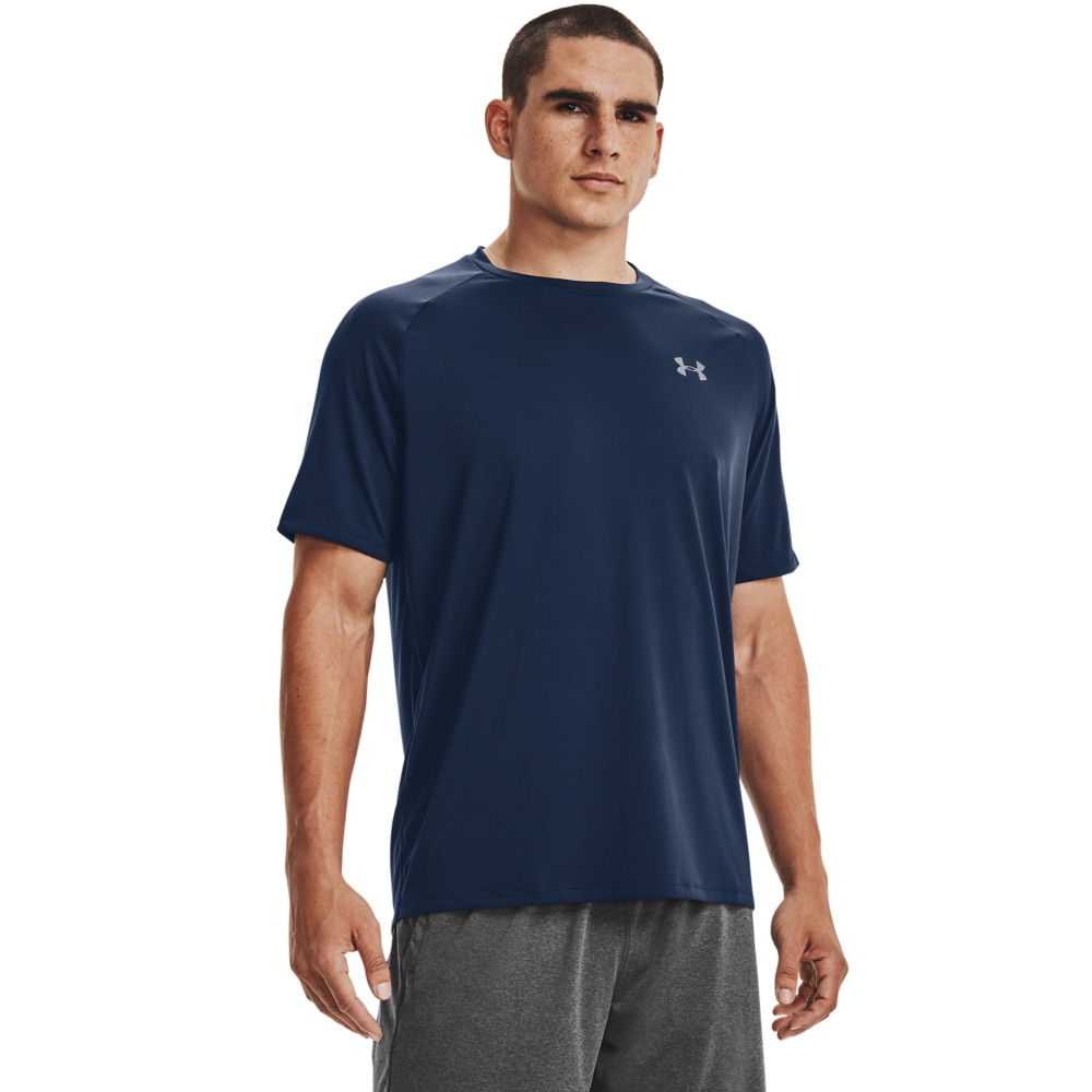 Trainingsshirt „UA TECH 2.0 SS TEE“, Gr. L, blau