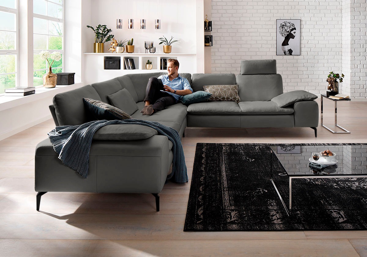 W.SCHILLIG Ecksofa "valentinoo", (Set), mit Sitztiefenverstellung, Breite 3 günstig online kaufen