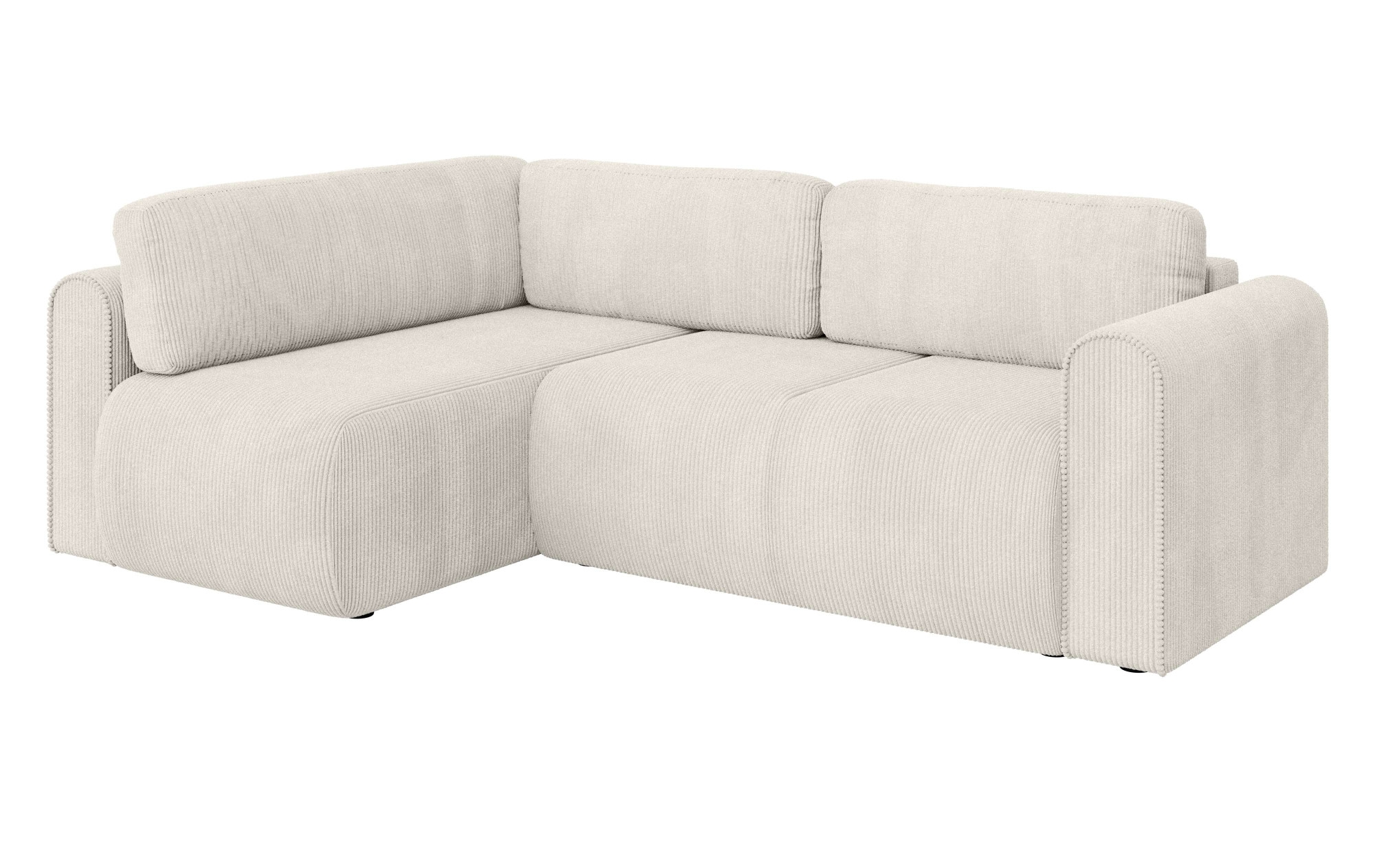INOSIGN Ecksofa »Zacharia wahlweise Schlafsofa mit Bettkasten, B/T/H 250/166/86 cm«, L-Form mit Wellenunterfederung, Ottomane rechts oder links bestellbar
