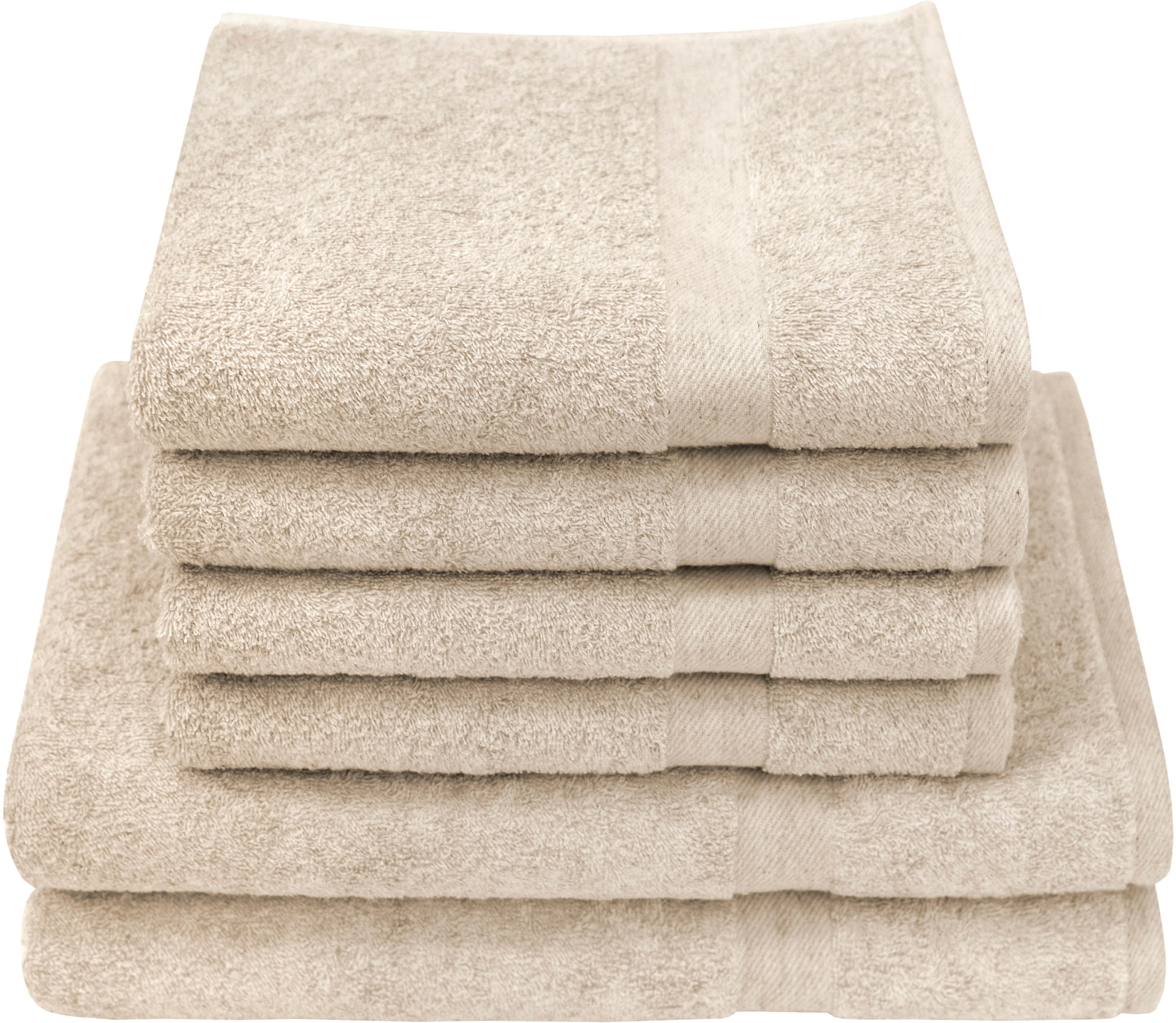 Dyckhoff Handtuch Set »Deep Harmony Comfort« Set 6 Stk. Frottier 15% Hanf;4 günstig online kaufen