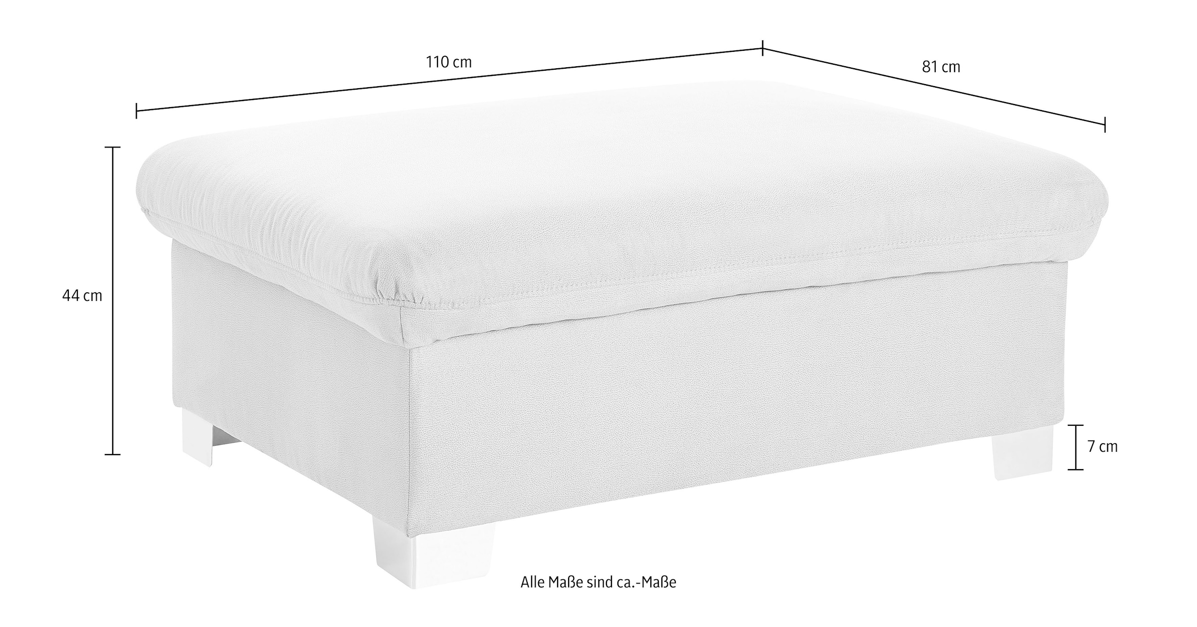 DOMO collection Hocker »Milan«, mit Staufach
