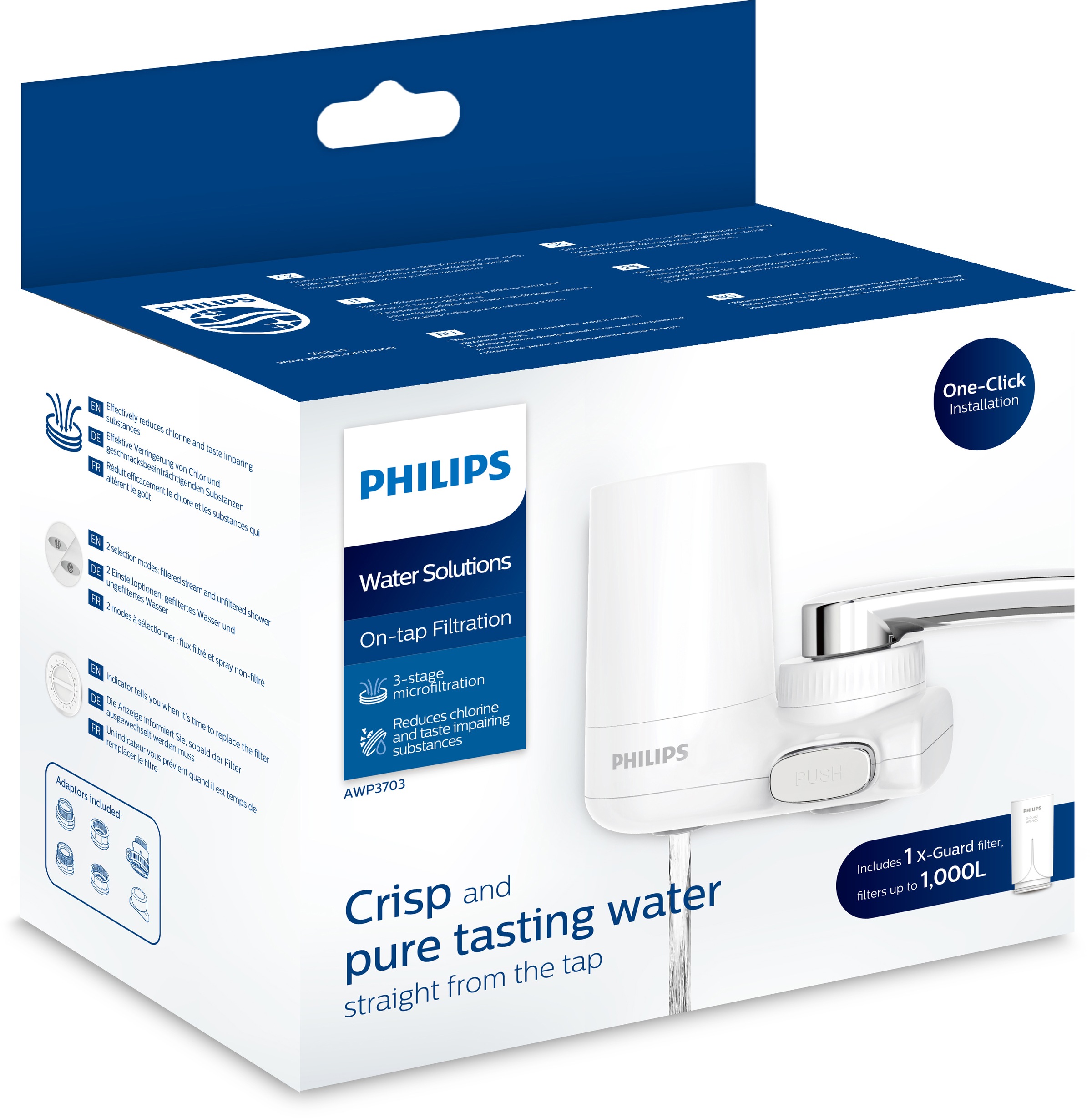 Philips Wasserfilter »AWP3703/10«, Filtration am Wasserhahn günstig online kaufen