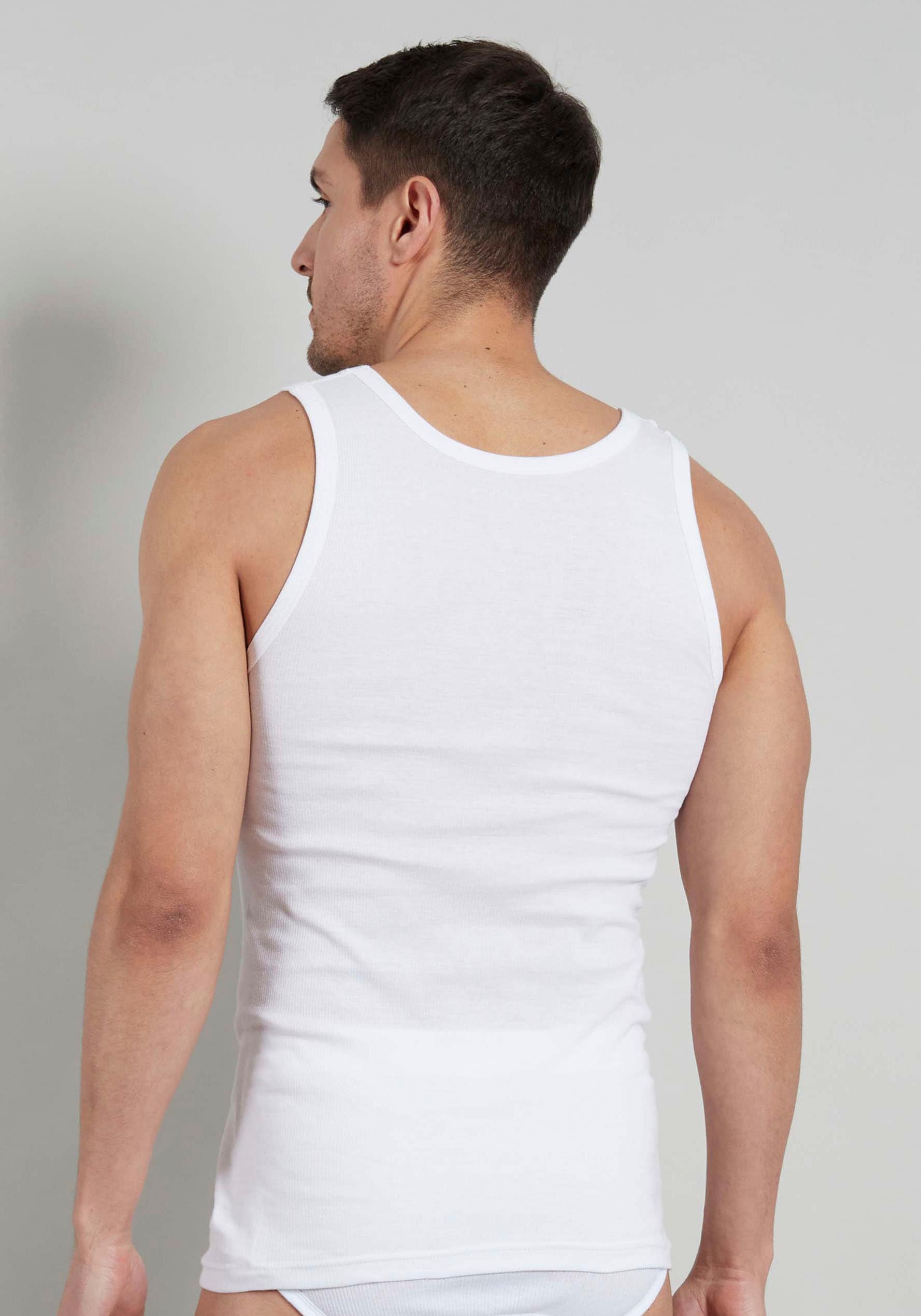 TOM TAILOR Tanktop »Montana«, (2er Pack), Rundhals-Ausschnitt, slim fit