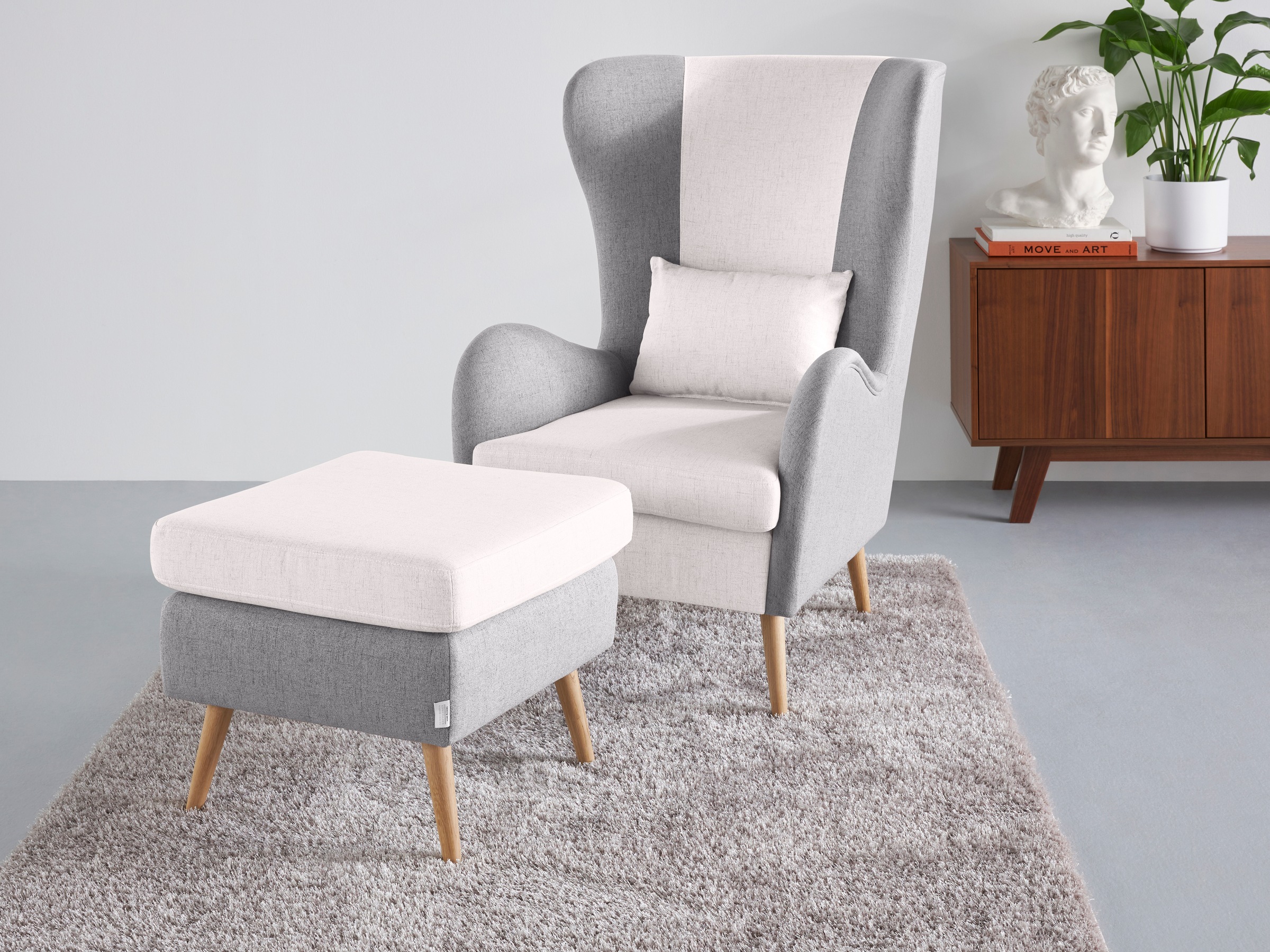 Guido Maria Kretschmer Home&Living Sessel »Salla Bezug Bouclé oder Struktur günstig online kaufen