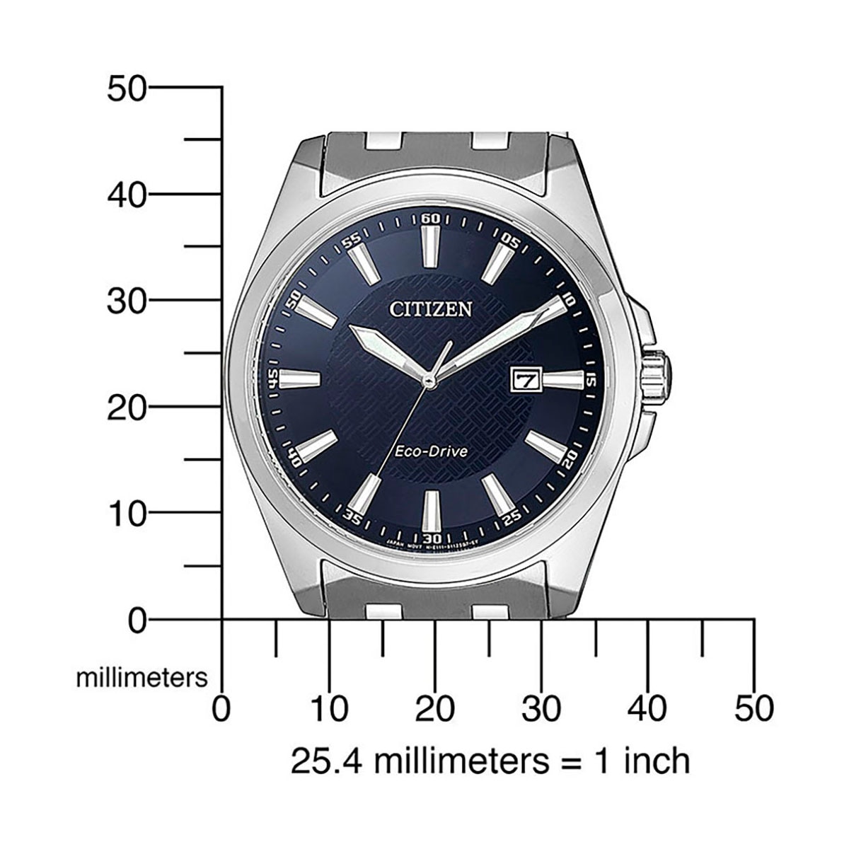 Citizen Solaruhr, Armbanduhr, Herrenuhr, Datum, Saphirglas, Edelstahlarmband