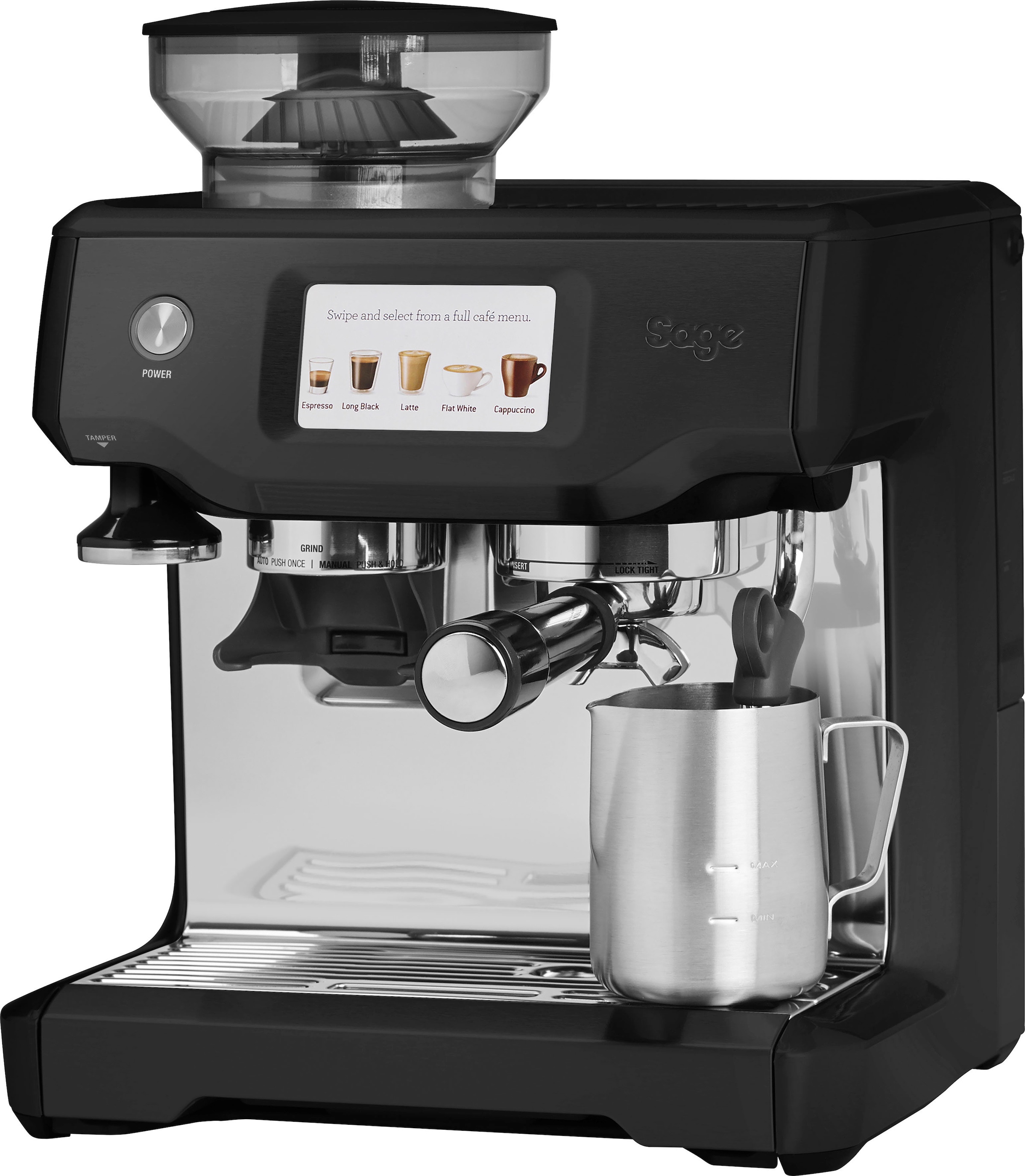 Sage Espressomaschine »the Barista Touch, SES880BTR«, Black Truffle