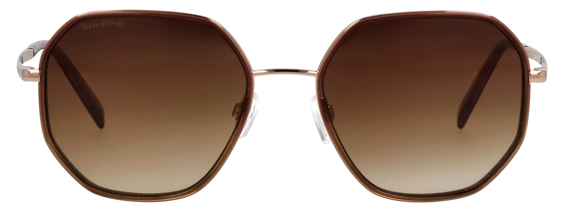 Marc O'Polo Sonnenbrille »Modell 508003« Form Hexagon, Logoschriftzug auf Bügel, Kombifassung