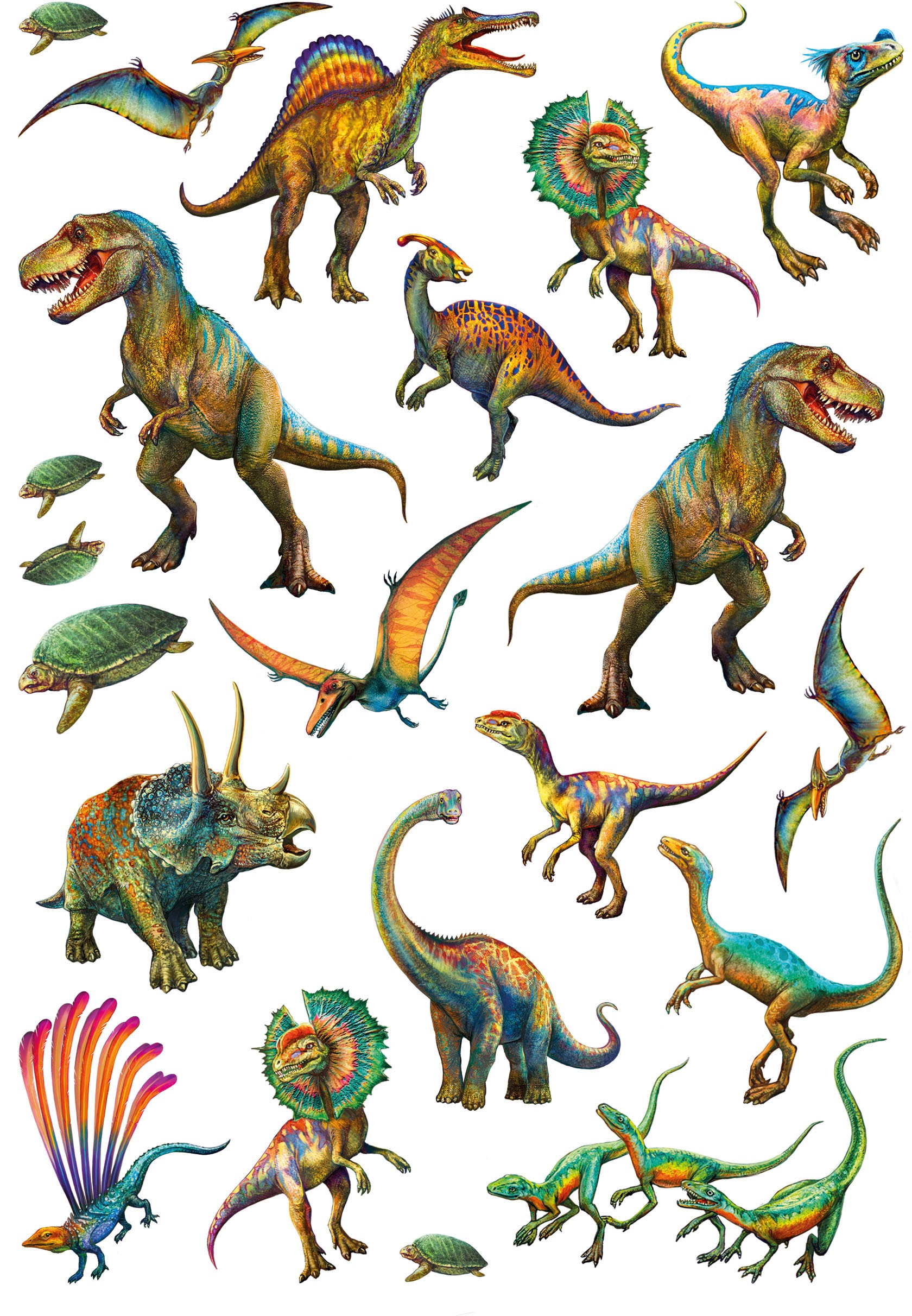 Schmidt Spiele Puzzle »Wilde Dinos«, mit Add-on (Tattoos Dinosaurier); Made in Europe