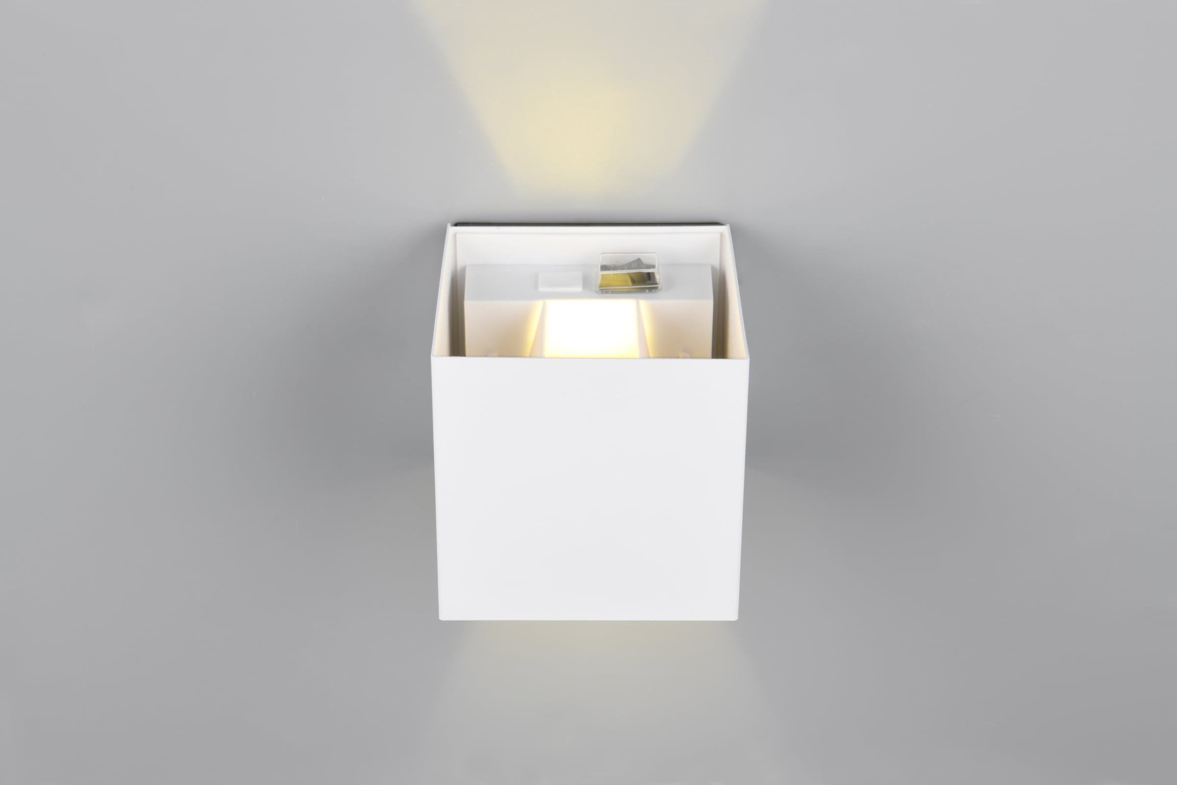 REALITY Leuchten LED Wandleuchte »TALENT, LED Wandlampe mit Magnet Wandhalterung, up-and-down Licht IP44«, 2 flammig, Leuchtmittel LED-Board | LED fest integriert, Bewegungsmelder Dämmerungssensor Akkubetrieb USB-Anschluss Schalter