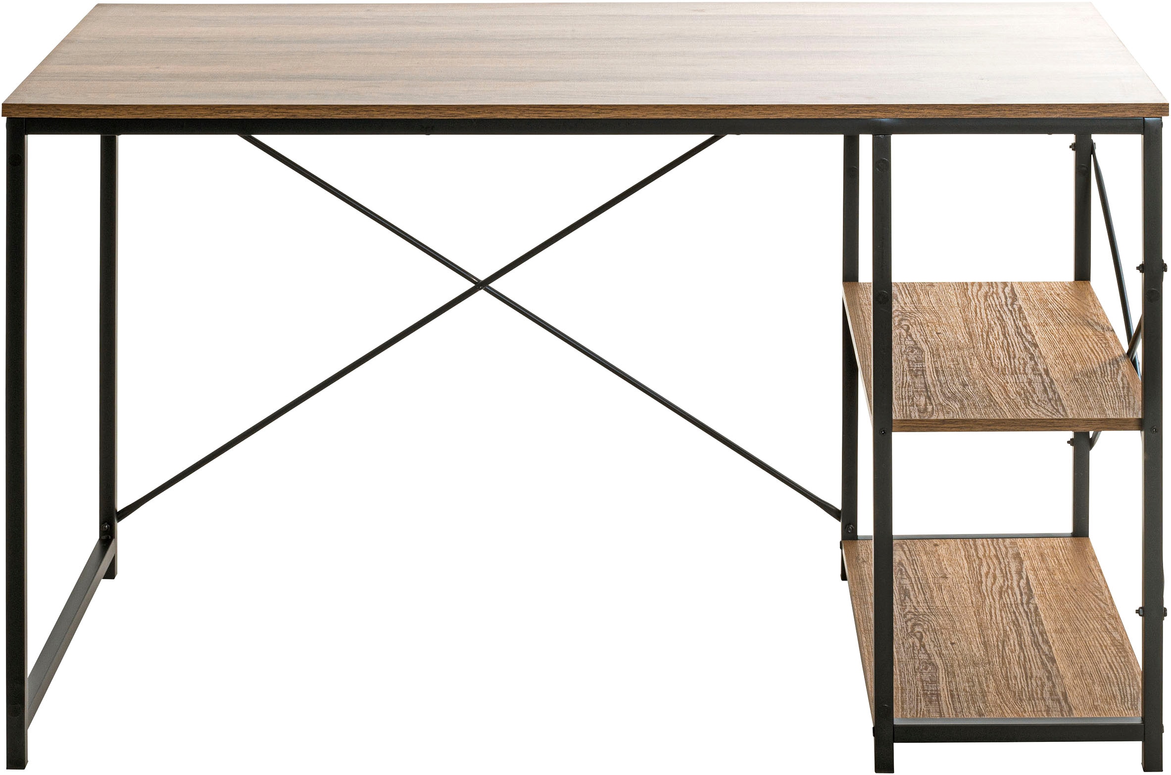 HAKU Schreibtisch »Arbeitstisch, Bürotisch« 1 Stk. tlg. rechteckig - aus Holzwerkstoff Braun B/T/H 120/60/74 cm
