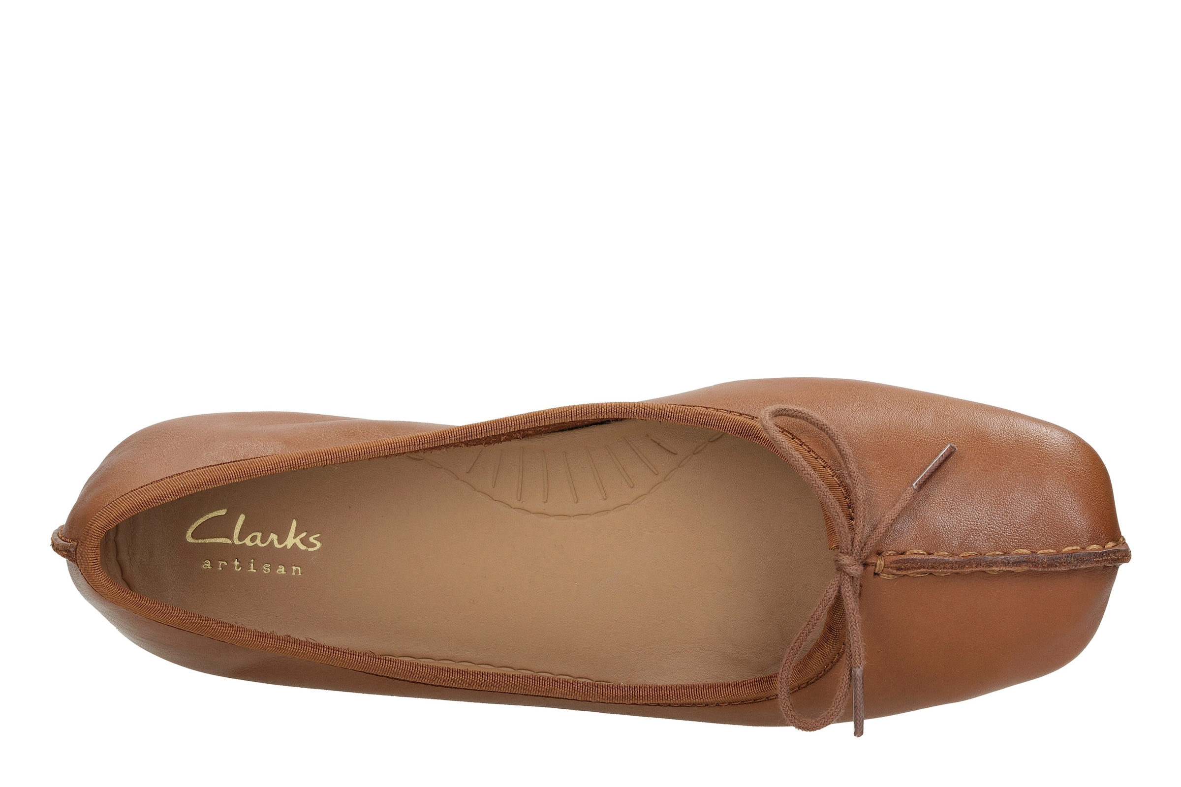 Clarks Ballerina »Freckle Ice«, Slipper, Flats, Flats, Slipper mit Schleifchen