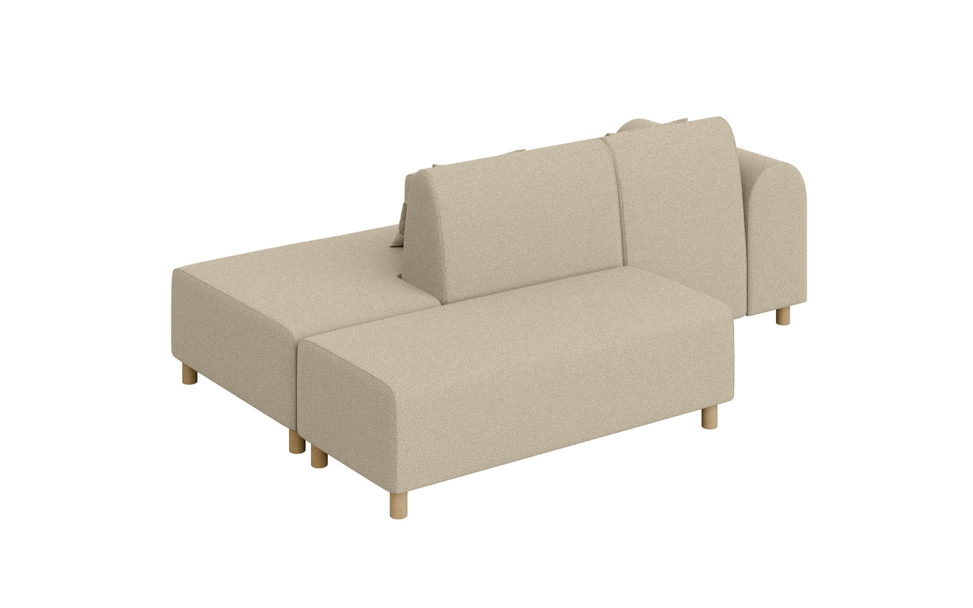 INOSIGN Ecksofa »Suyala«, L-Form mit Hocker