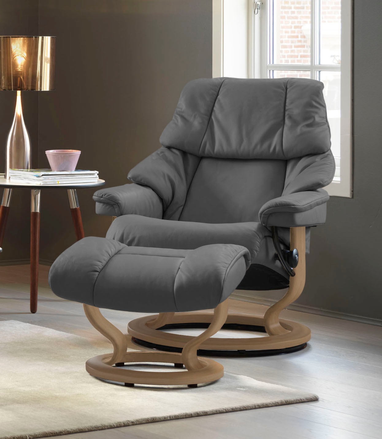 Stressless® Relaxsessel »Reno«, mit Classic Base, Größe S, M & L, Gestell Eiche