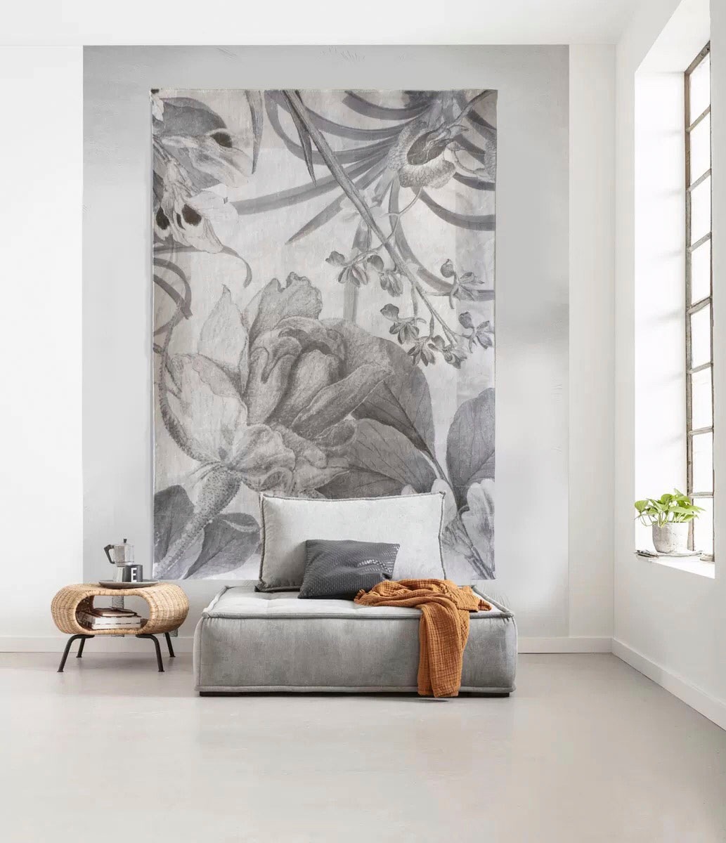 Guido Maria Kretschmer Home&Living Teppich »Magnolia«, rechteckig, 6 mm Höhe, auch als Wandteppich anwendbar, weich, flach, Wohnzimmer, Schlafzimmer