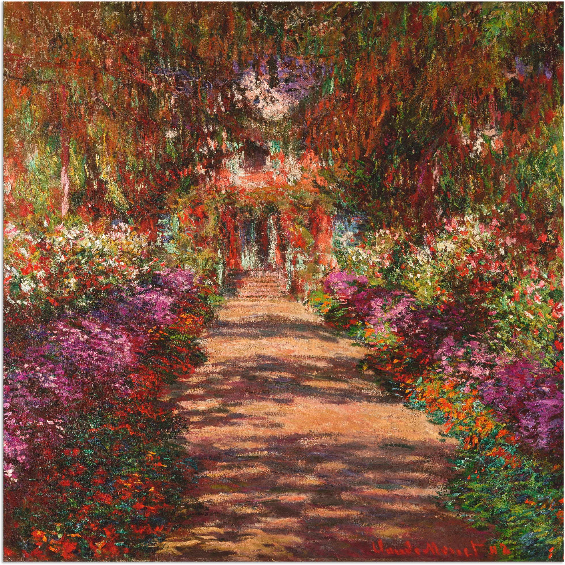 Artland Wandbild »Weg in Monets Garten in Giverny. 1902« Garten 1 Stk. tlg. günstig online kaufen