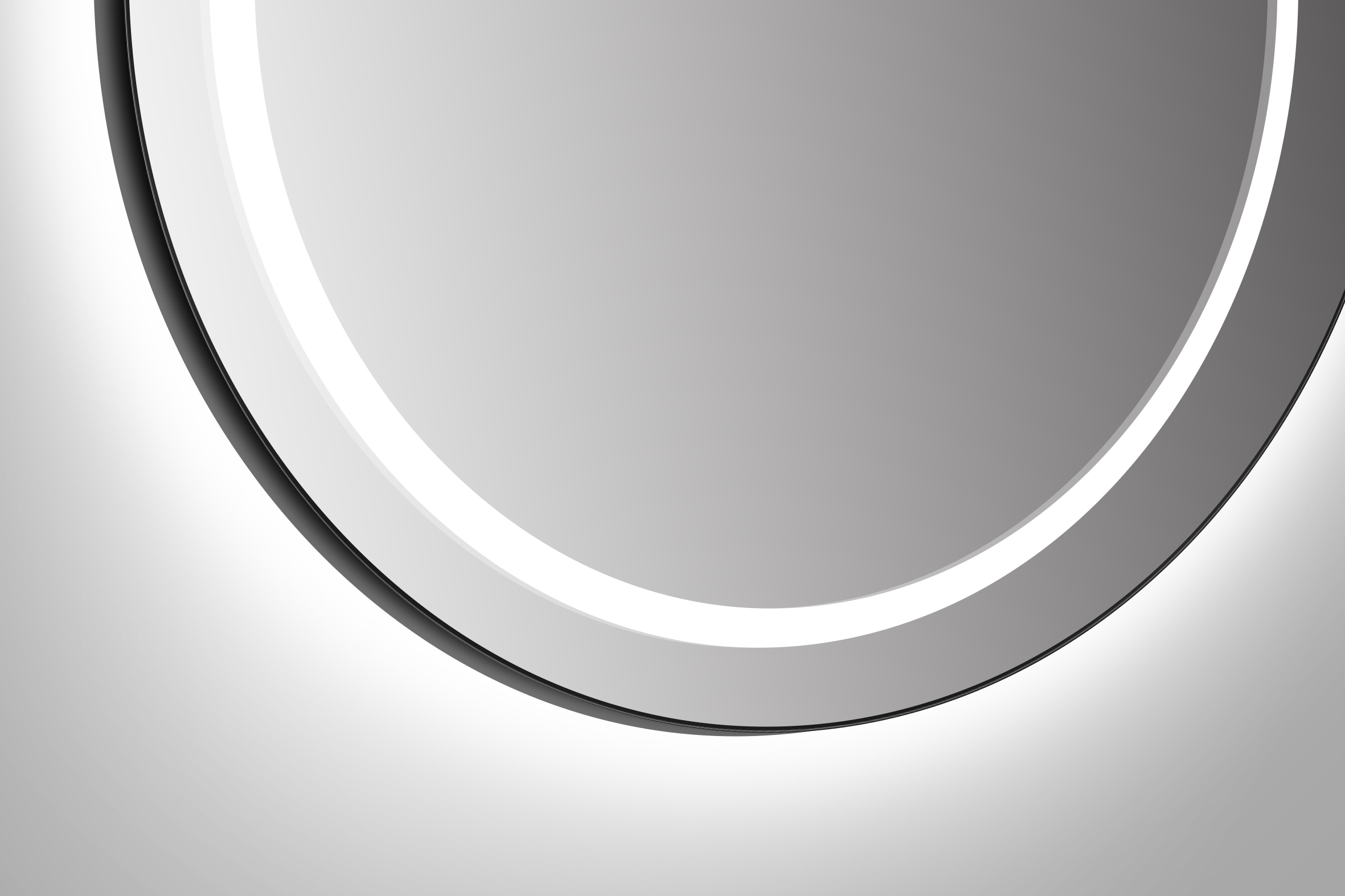 Talos Spiegel »TALOS CORVIA«, austauschbare LED Beleuchtung, Shine in matt, Ø50 cm